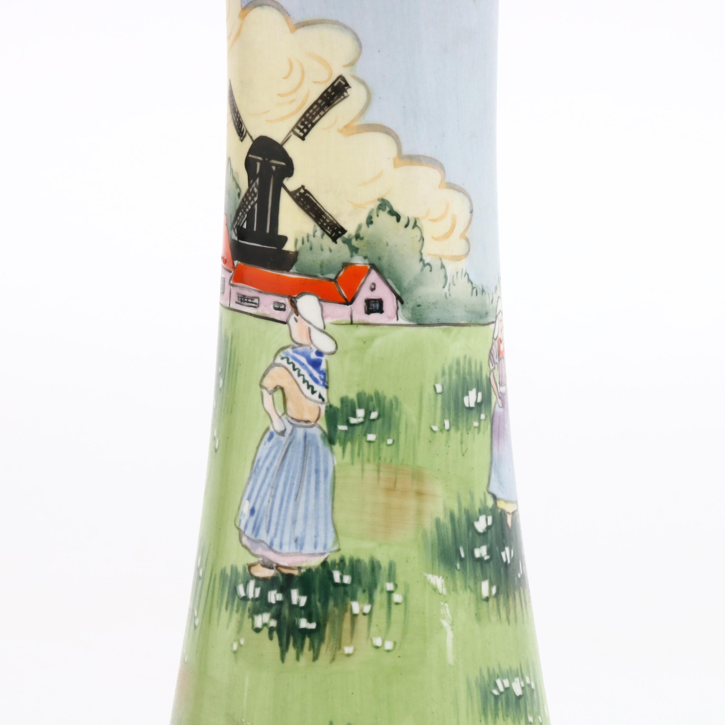 Royal Nishiki Hand-Painted Japanese Vase
