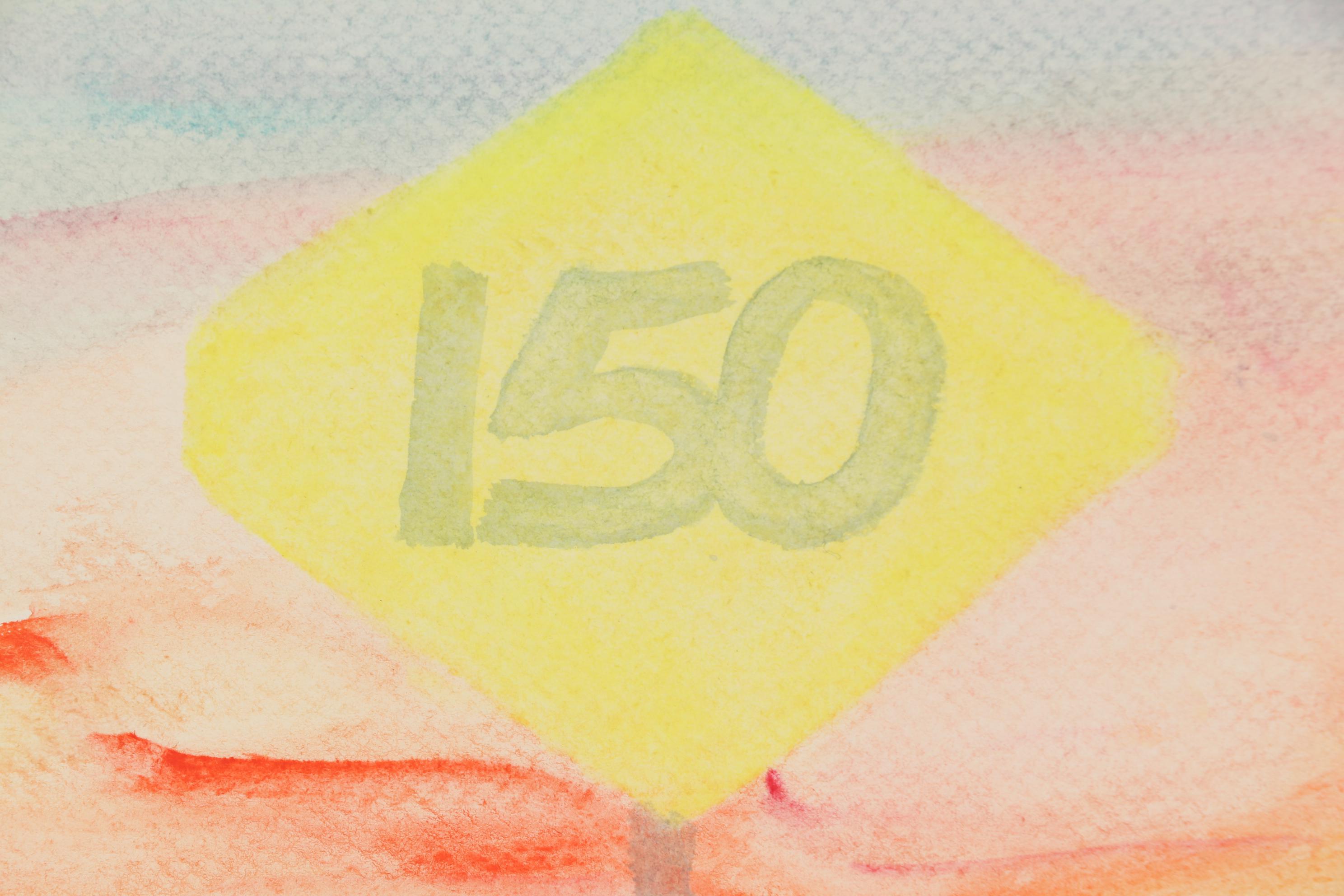 Beth Hertz 1977 Mixed Media Painting "150"