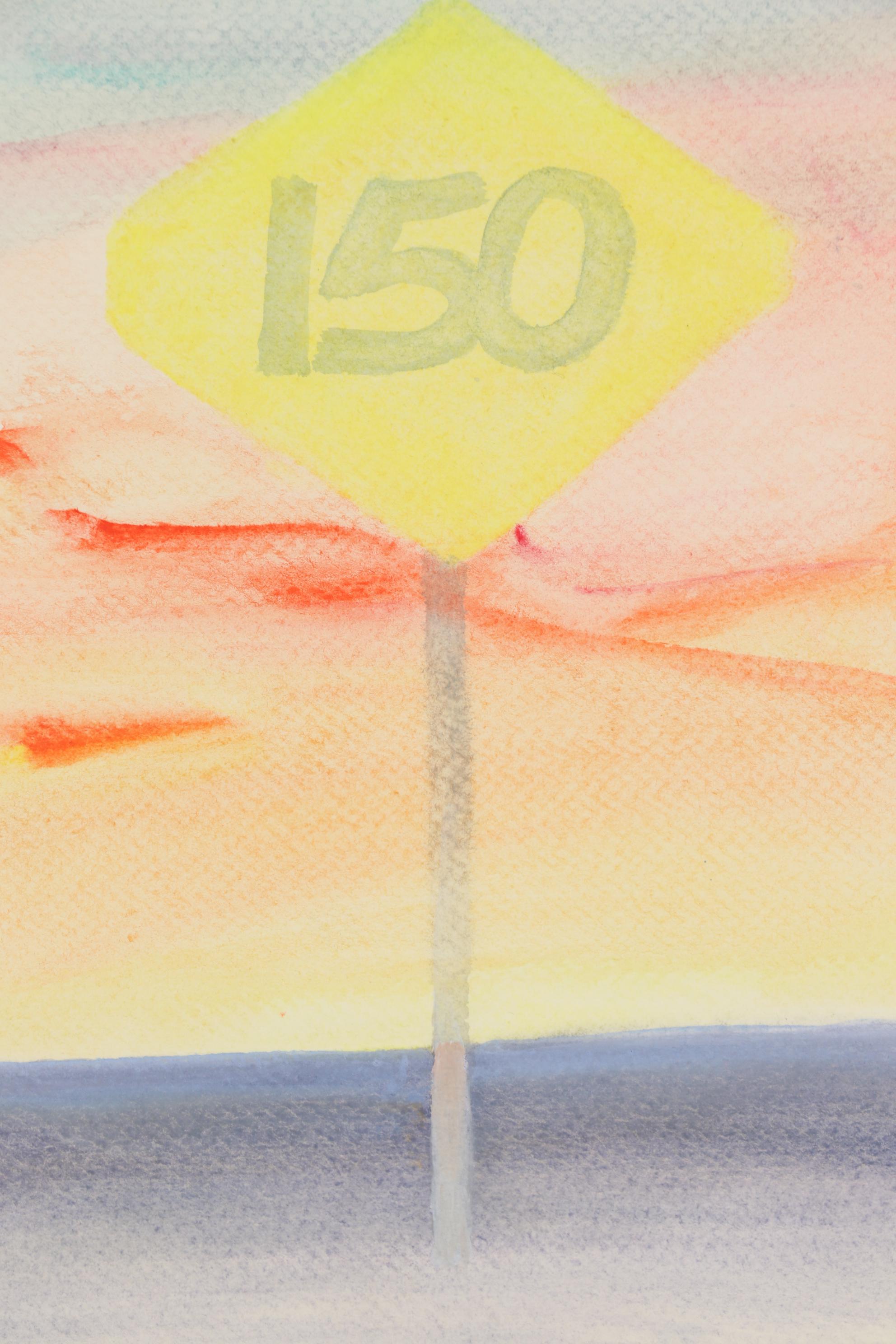 Beth Hertz 1977 Mixed Media Painting "150"