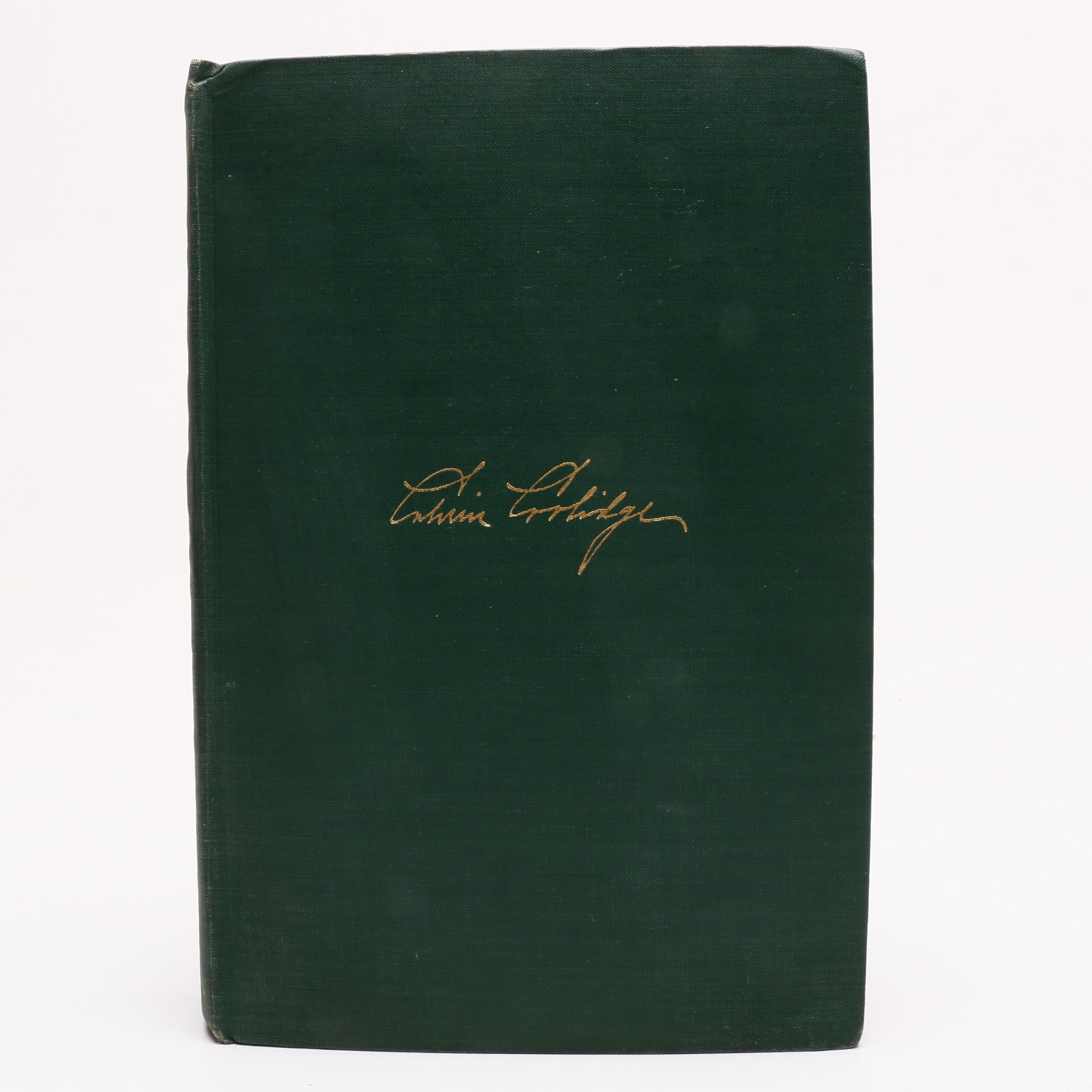 1929 "The Autobiography of Calvin Coolidge" with Other Presidential Books