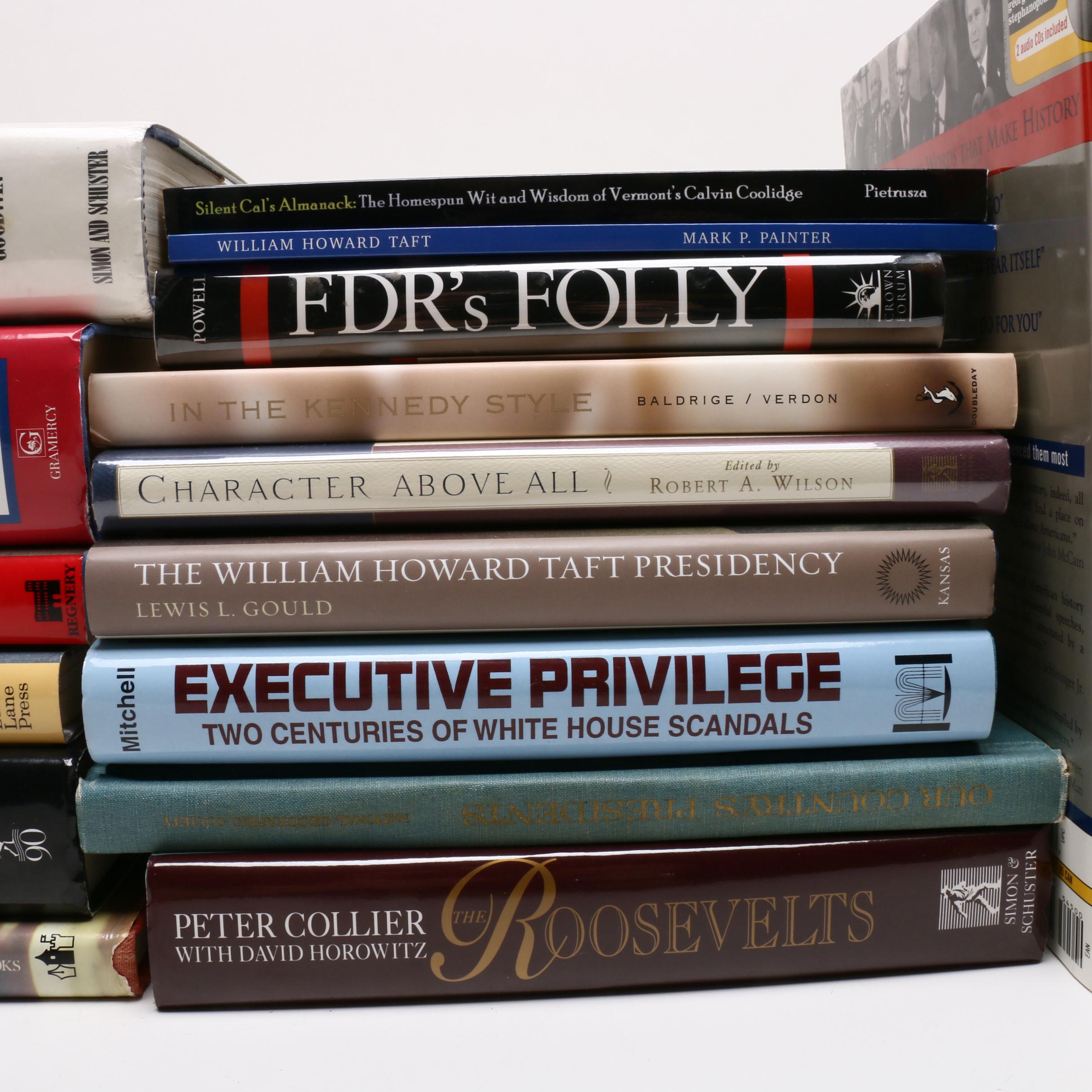 1929 "The Autobiography of Calvin Coolidge" with Other Presidential Books