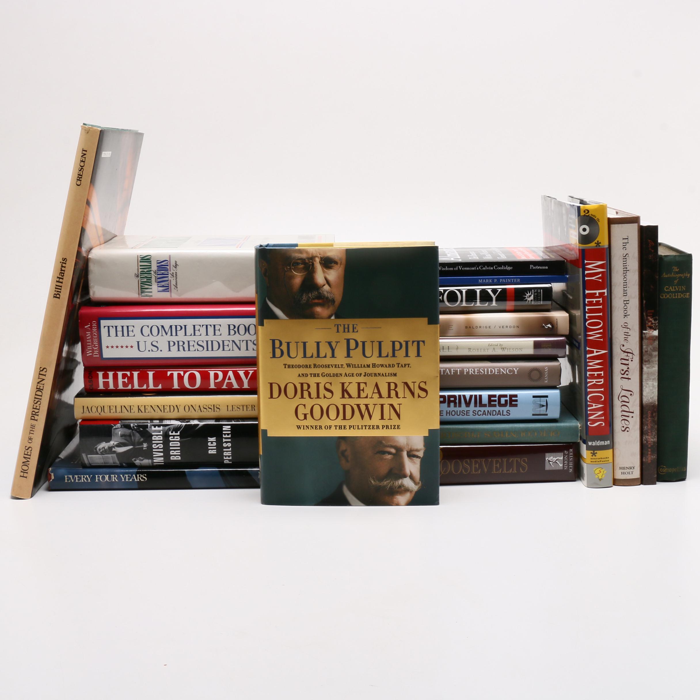 1929 "The Autobiography of Calvin Coolidge" with Other Presidential Books