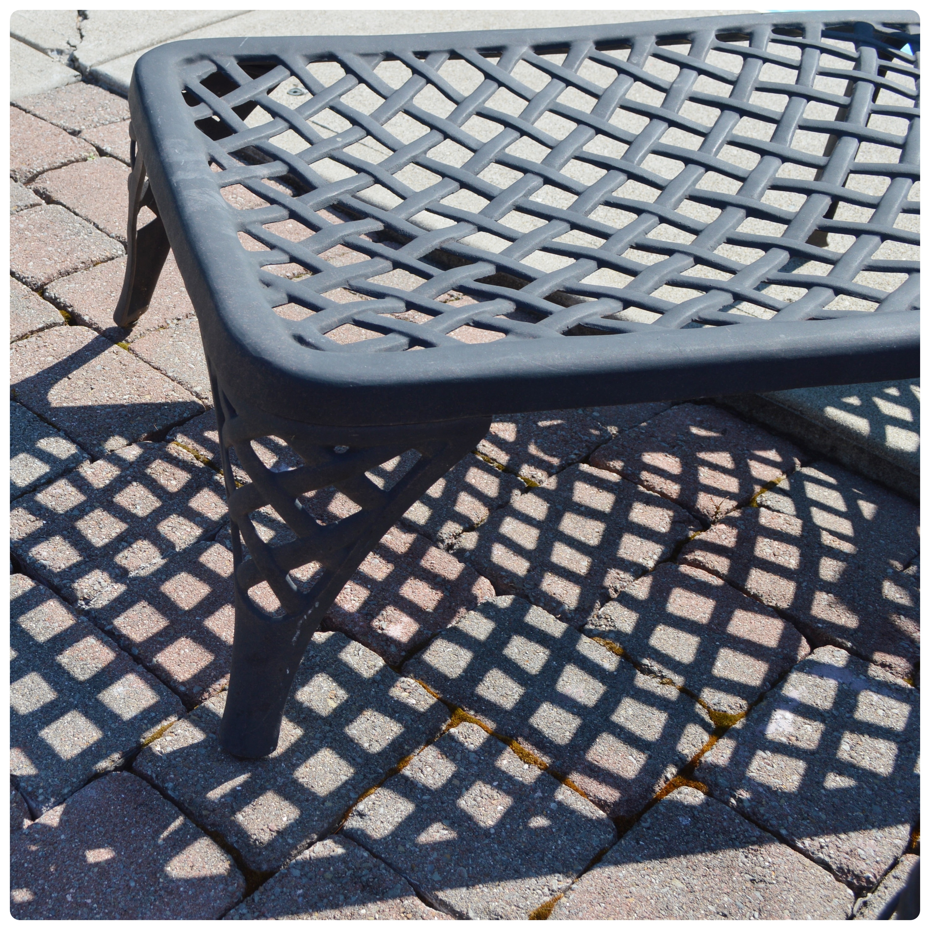 Cast Aluminum Chaise Lounge Chair, Pair, Contemporary