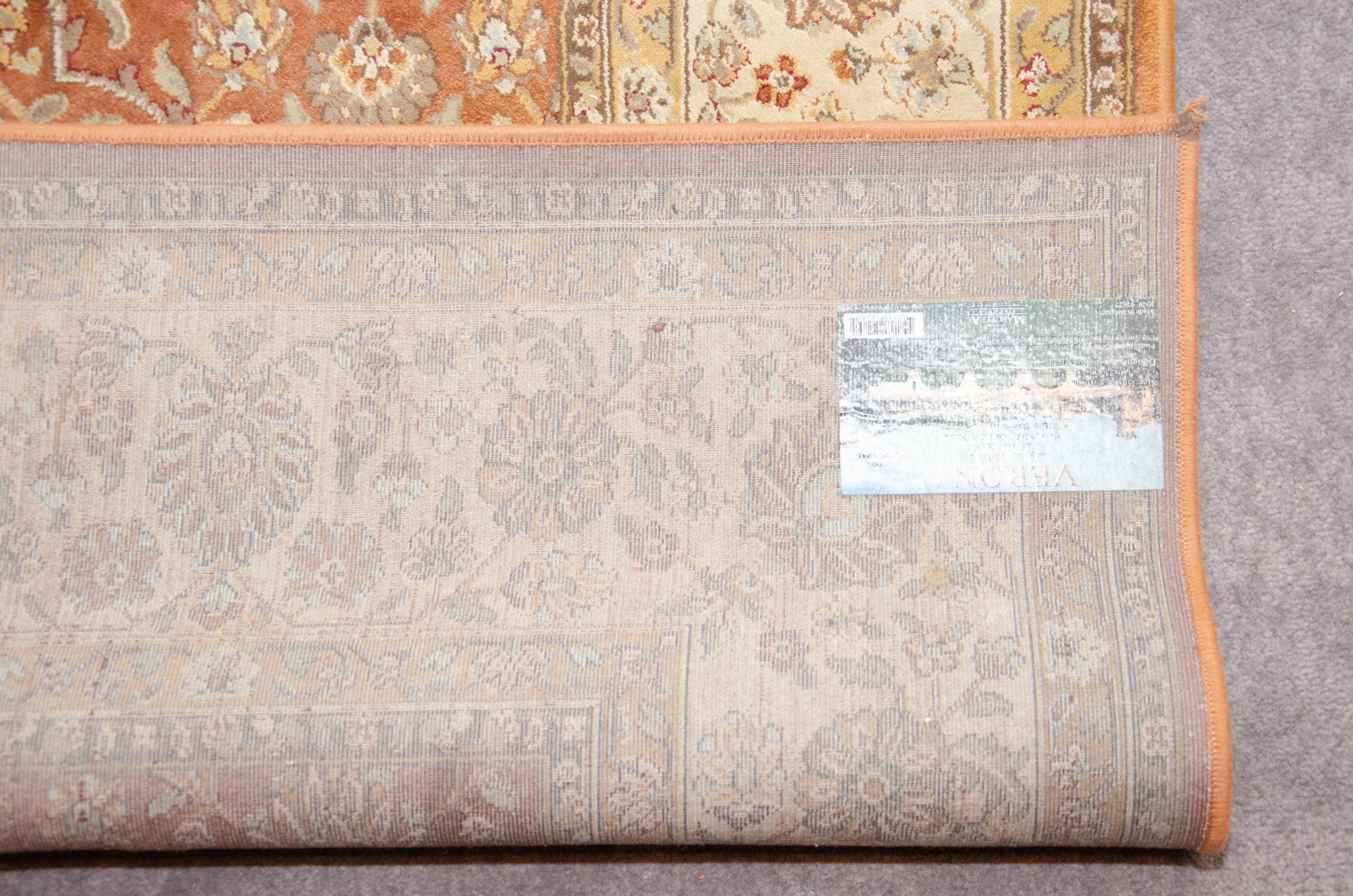 Machine-Made Marcella "Verona" Belgian Artificial Silk Area Rug