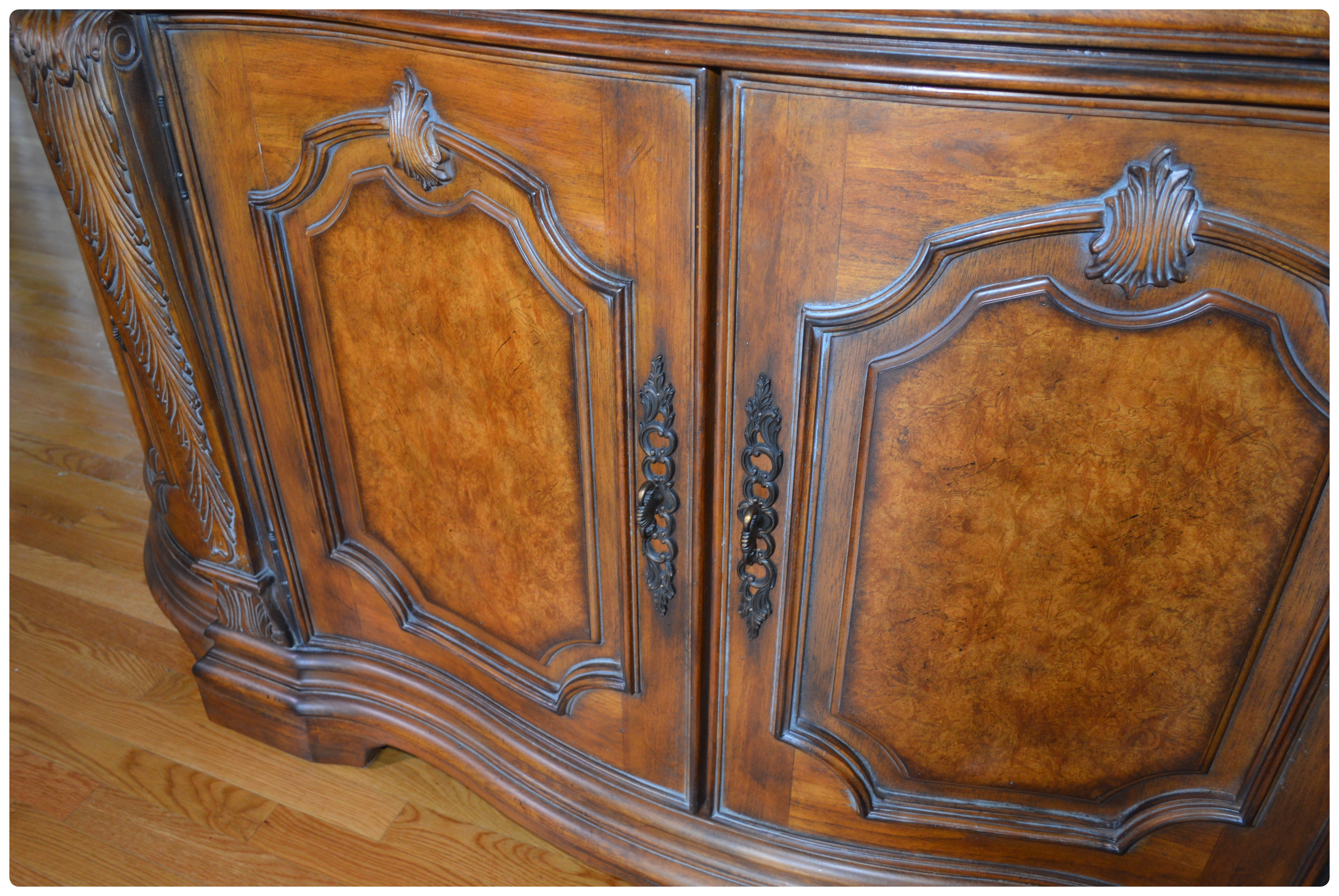 Drexel Heritage "Talavera Tuscan" Illuminated China Cabinet, Contemporary