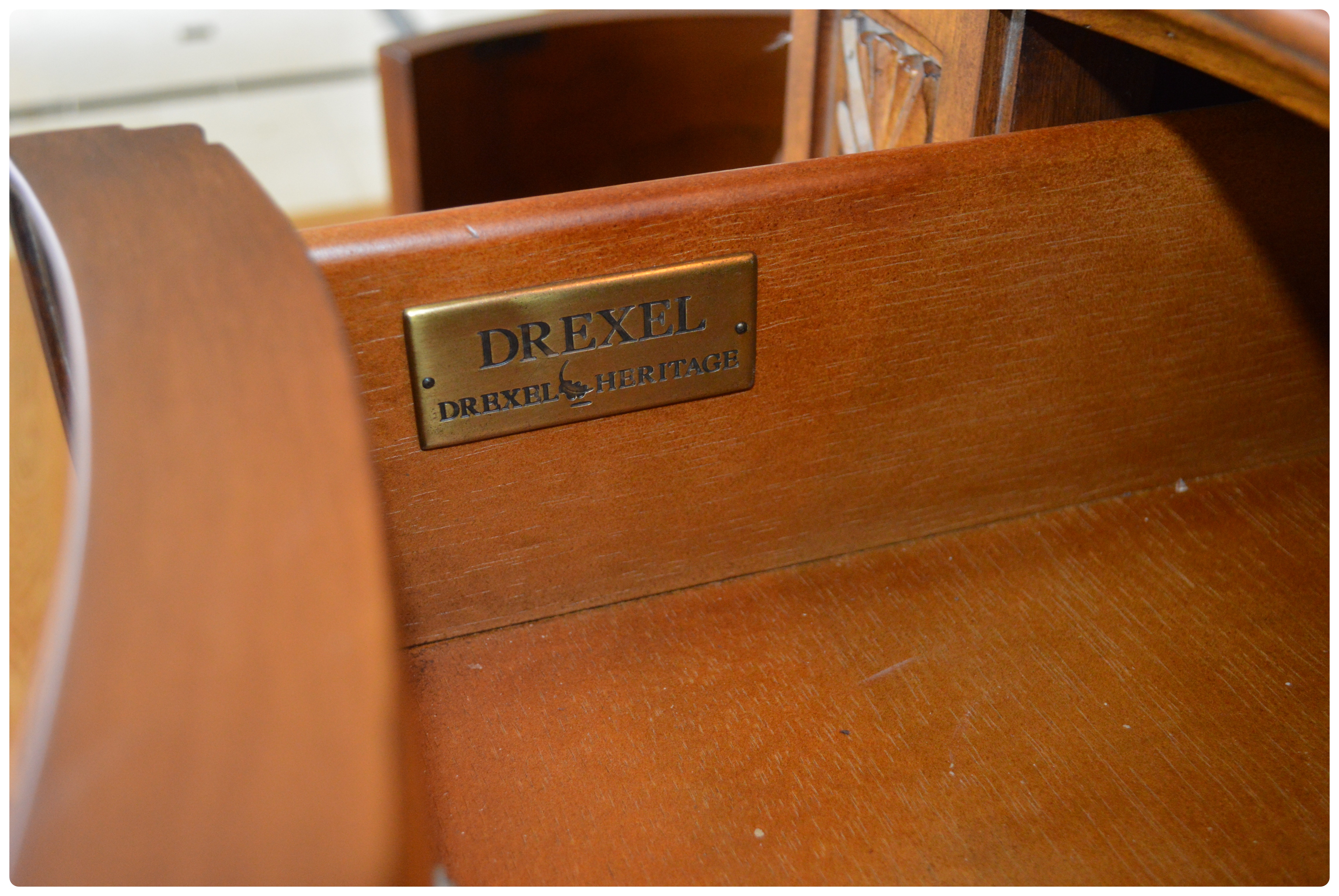 Drexel Heritage "Talavera Tuscan" Illuminated China Cabinet, Contemporary