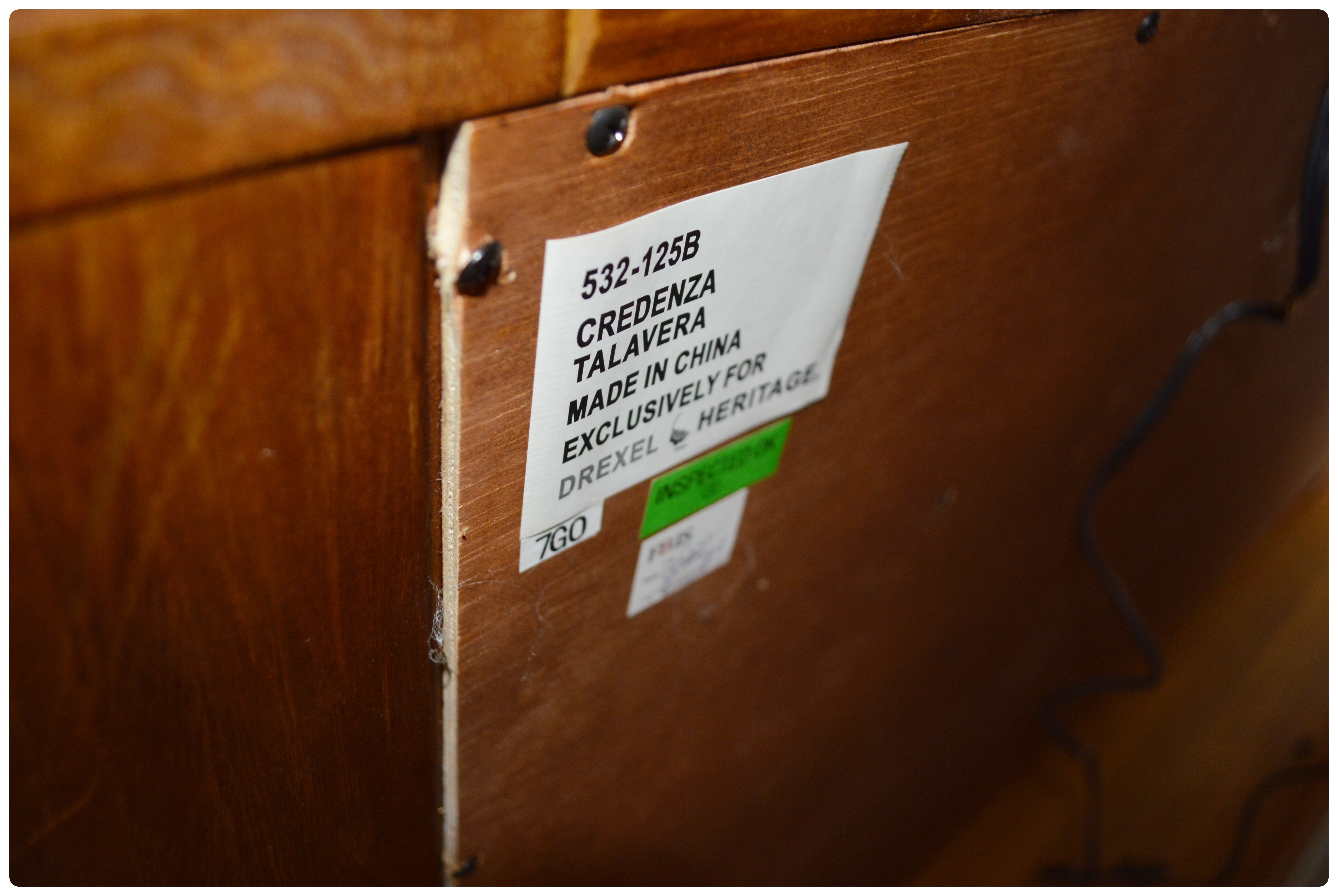 Drexel Heritage "Talavera Tuscan" Illuminated China Cabinet, Contemporary