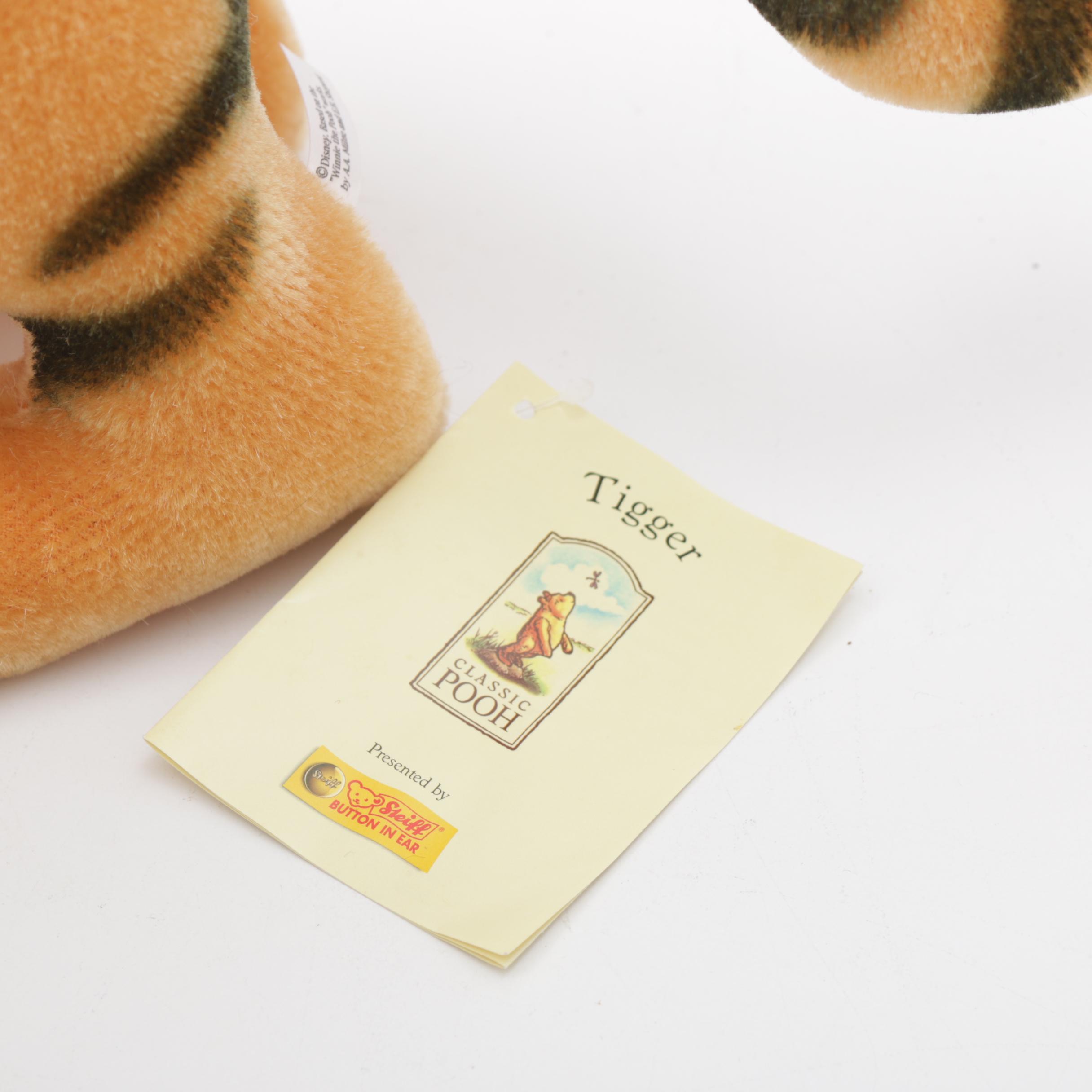Steiff and Disney Collaboration "Tigger" Limited Edition Stuffed Toy