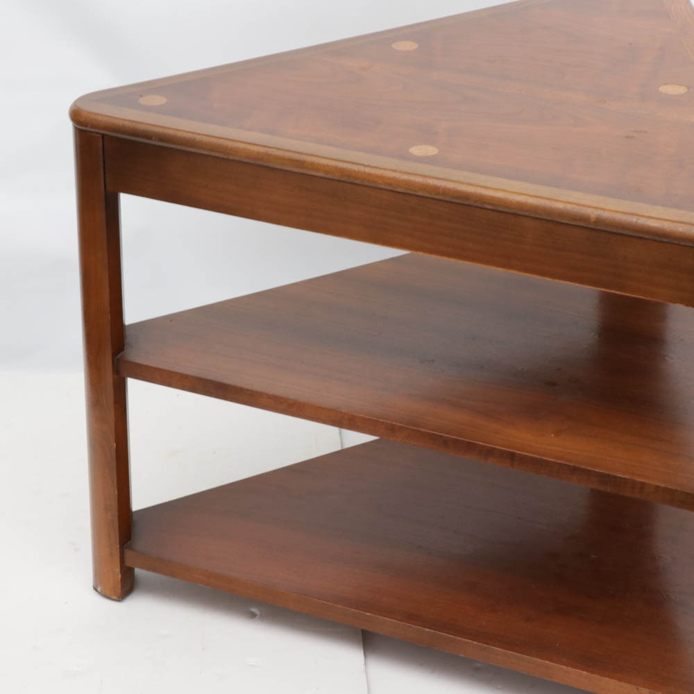 Lane Tiered Triangle Side Table, Mid-Century