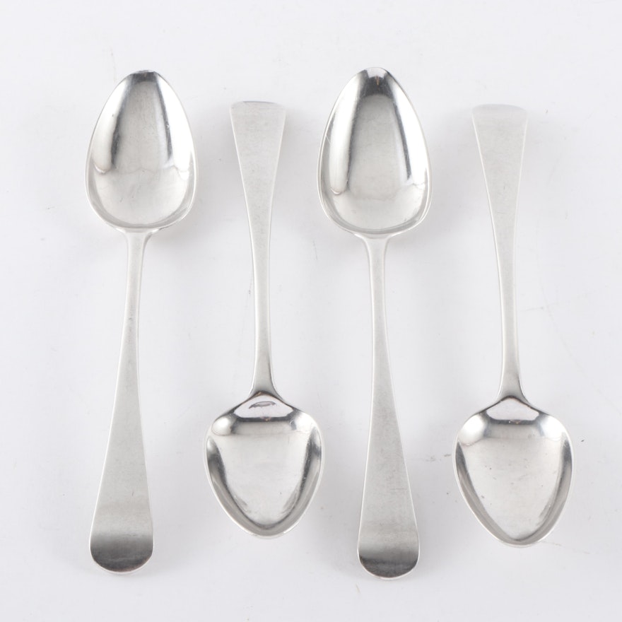 Solomon Hougham Sterling Silver Teaspoons, 1801