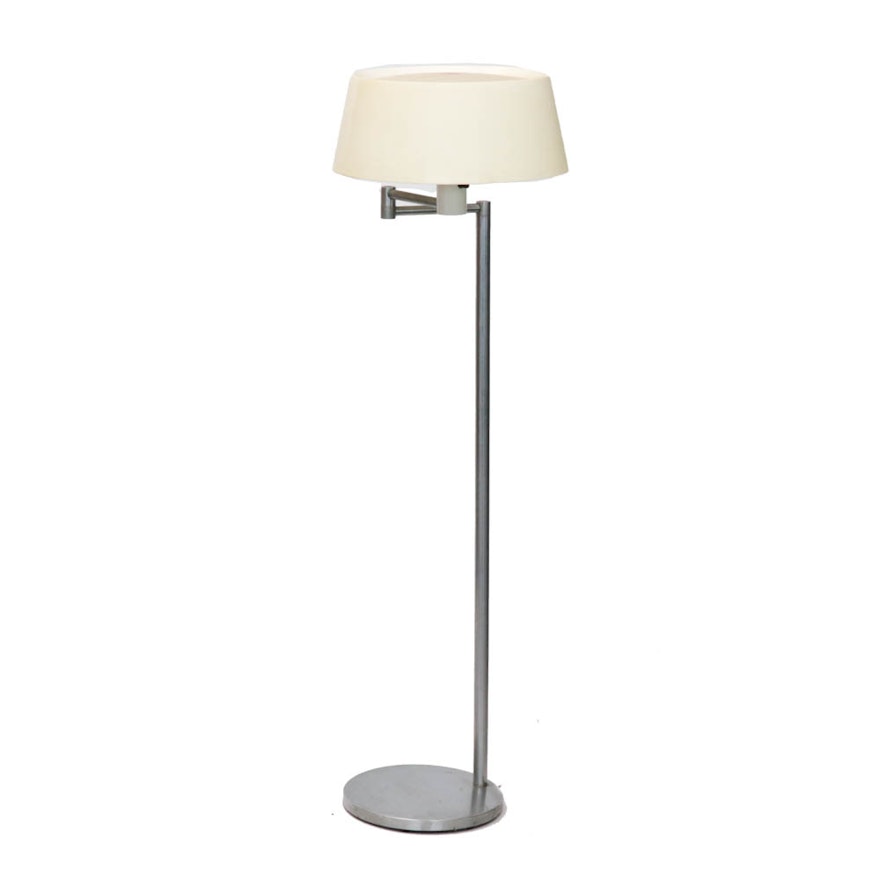 Lightolier Swivel Neck Floor Lamp, Mid-Century