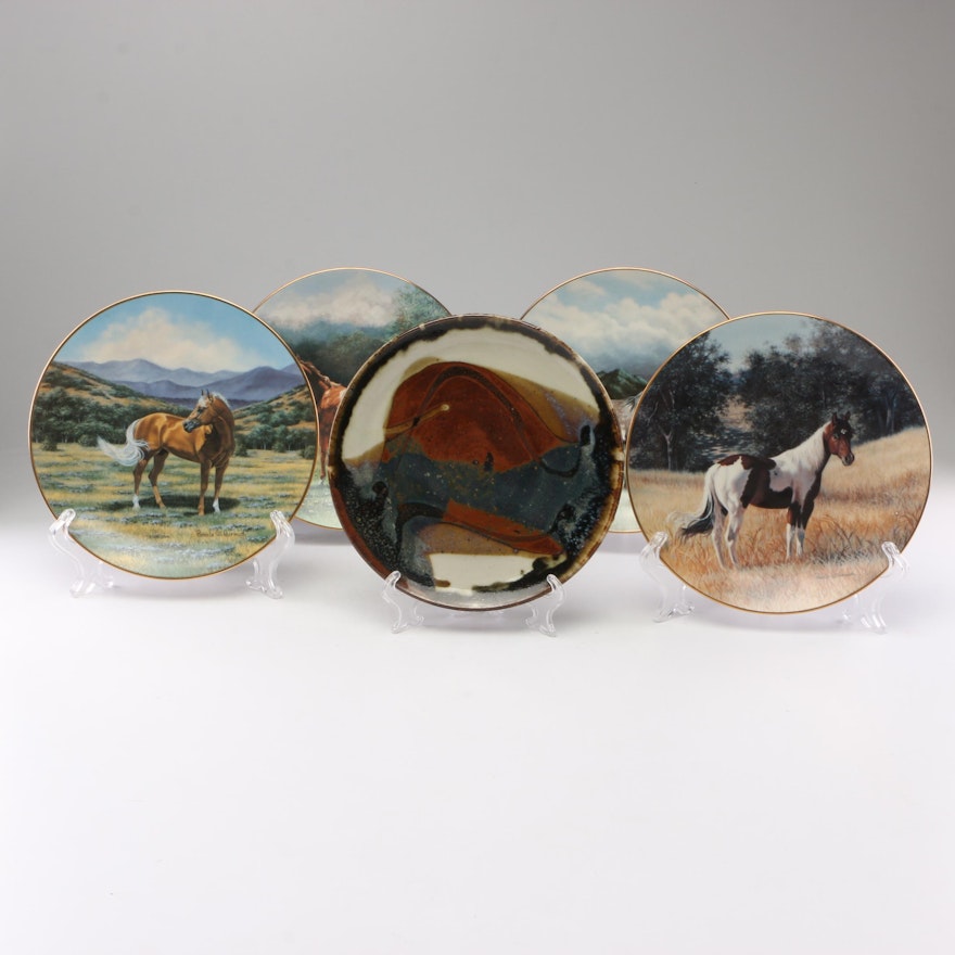 W.S. George "The Majestic Horse" Porcelain Collector Plates