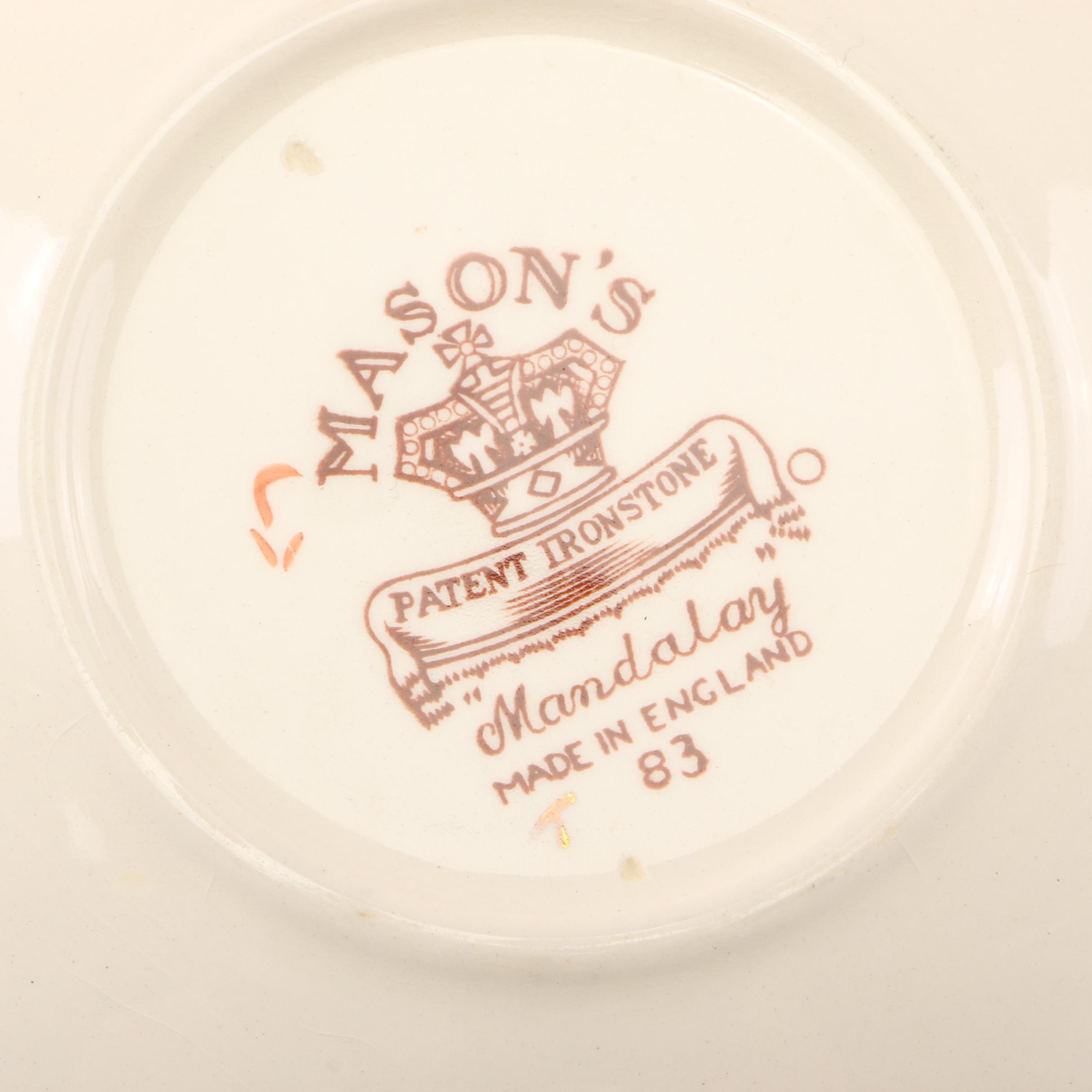 Mason's "Mandalay" Ironstone Dinnerware