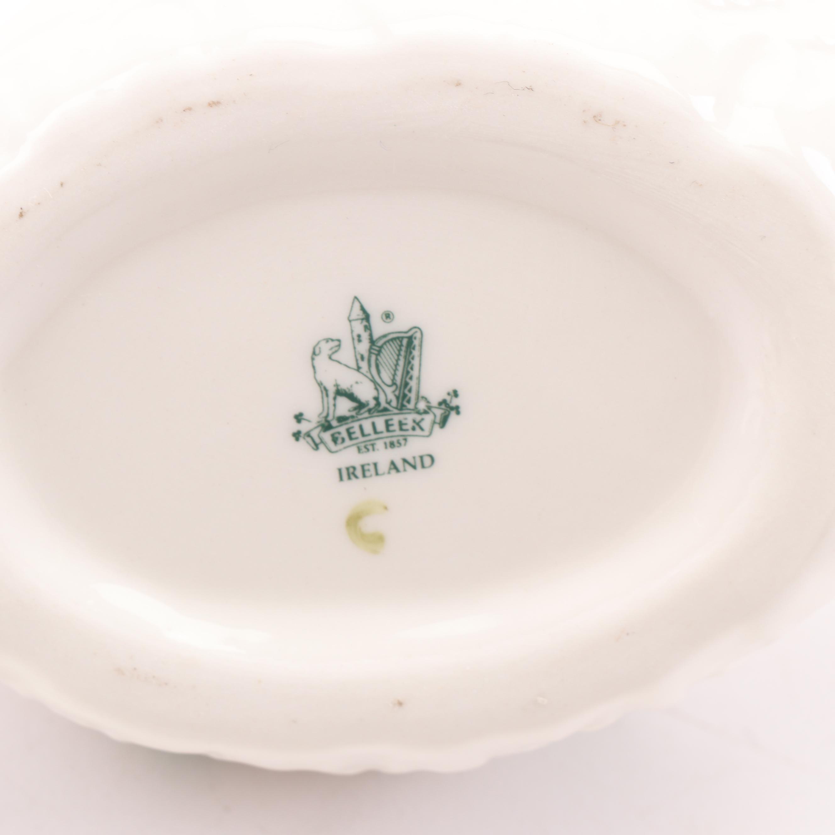 Belleek Porcelain Swan Figurines