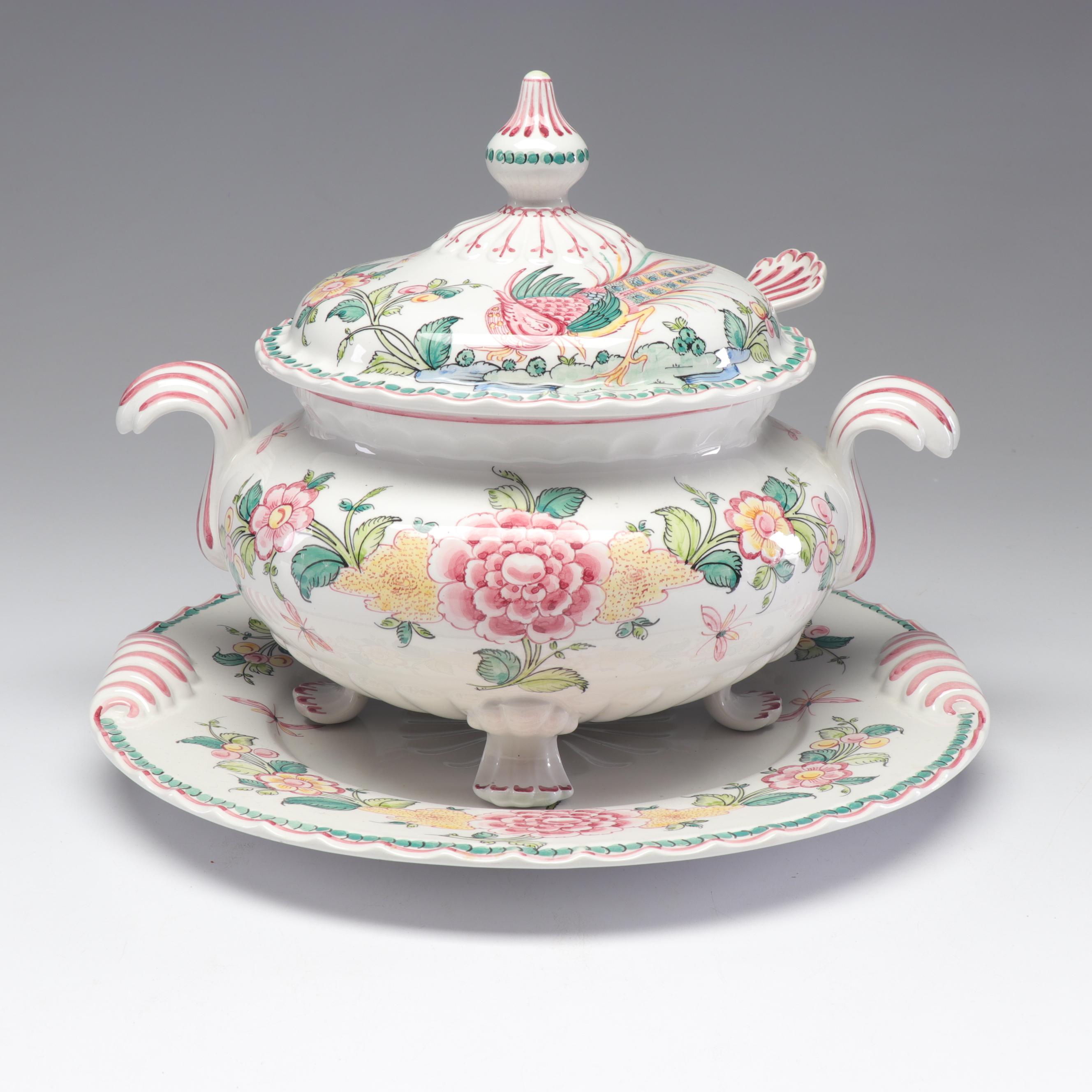 Anfora Agueda Portuguese Hand-Painted Portuguese Tureen
