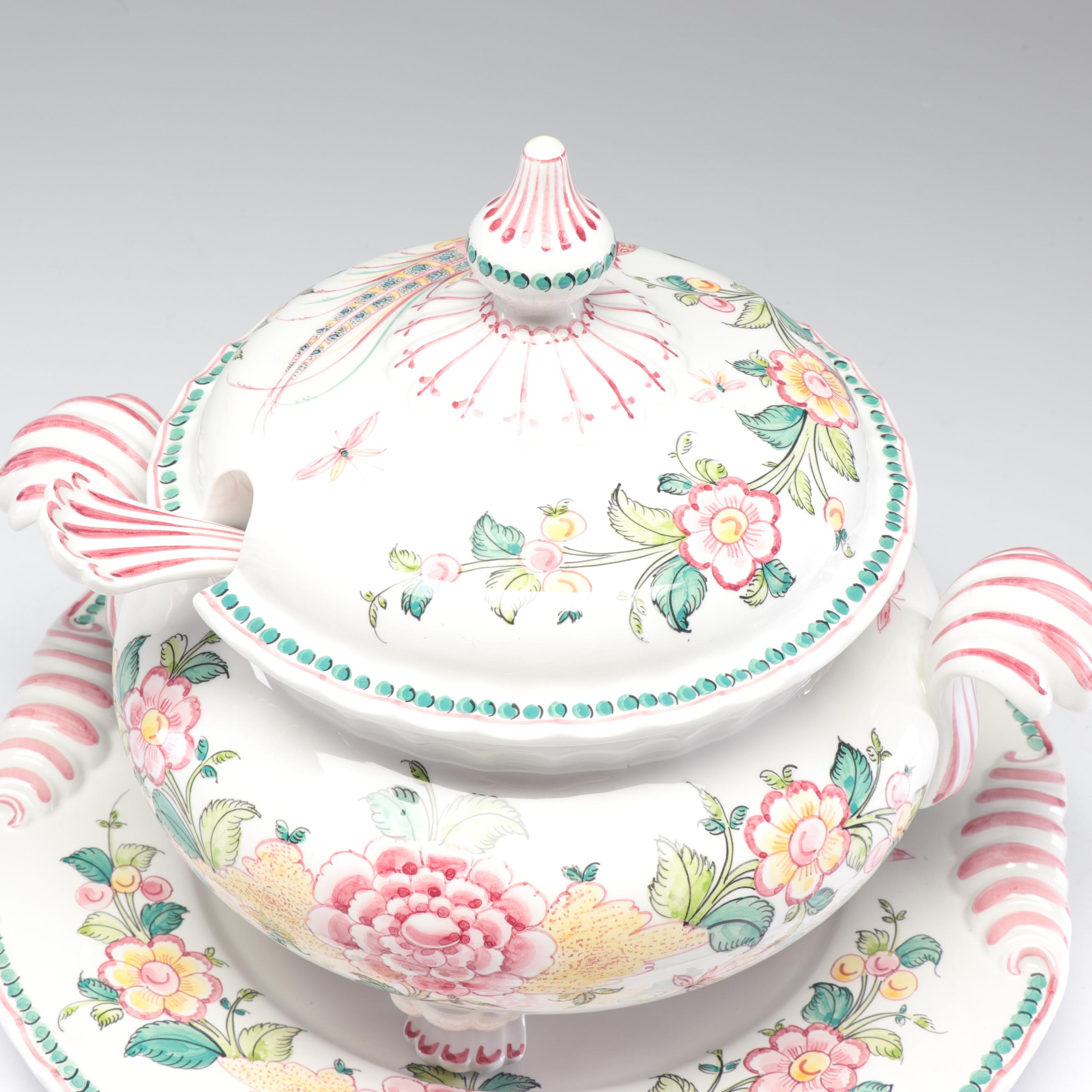 Anfora Agueda Portuguese Hand-Painted Portuguese Tureen