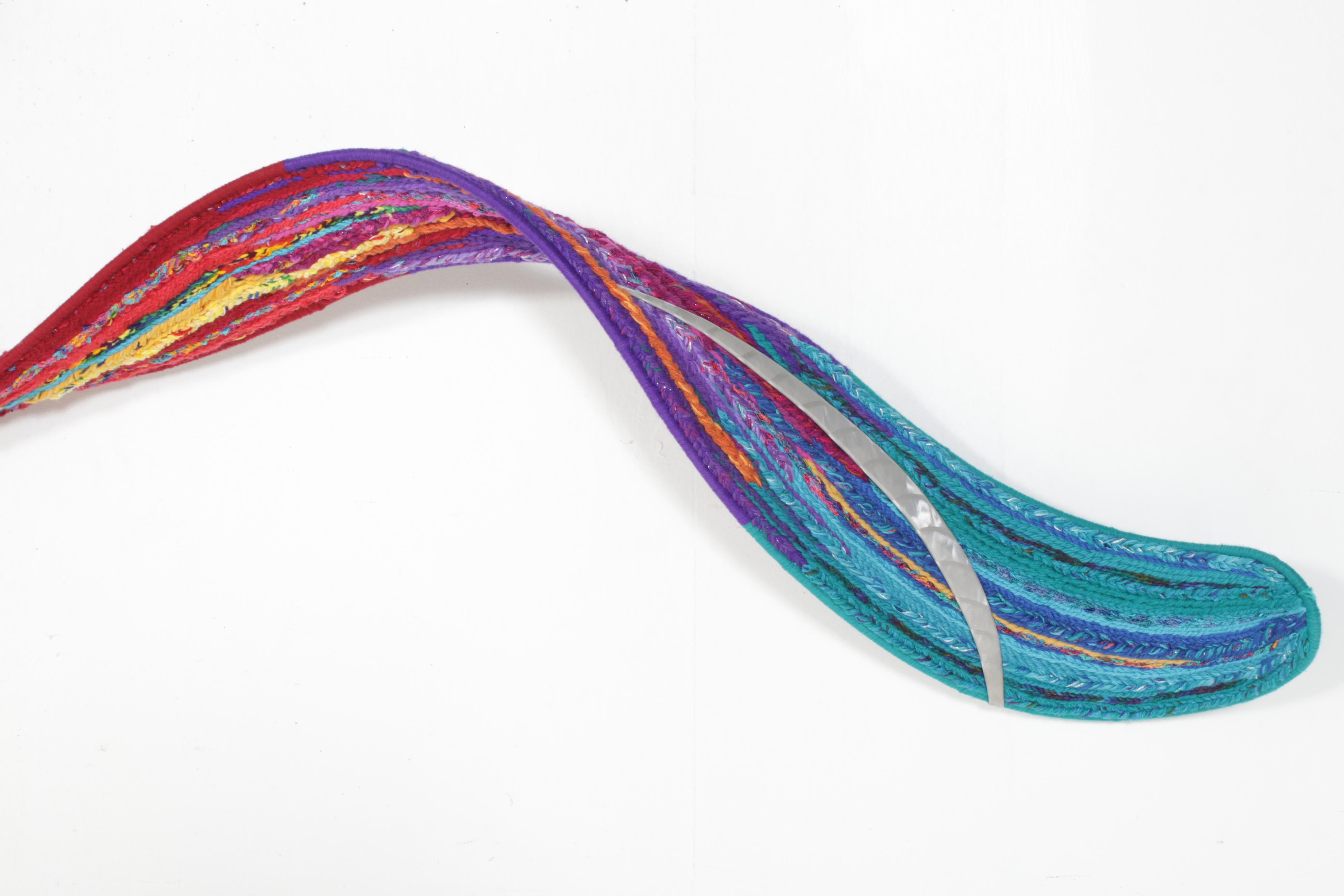 Fowler & Thelen Studio Abstract Woven Fiber Wall Sculpture