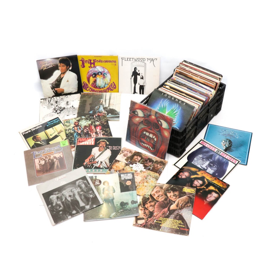 Vintage Records by Jimi Hendrix, Michael Jackson, Fleetwood Mac, Phil Collins