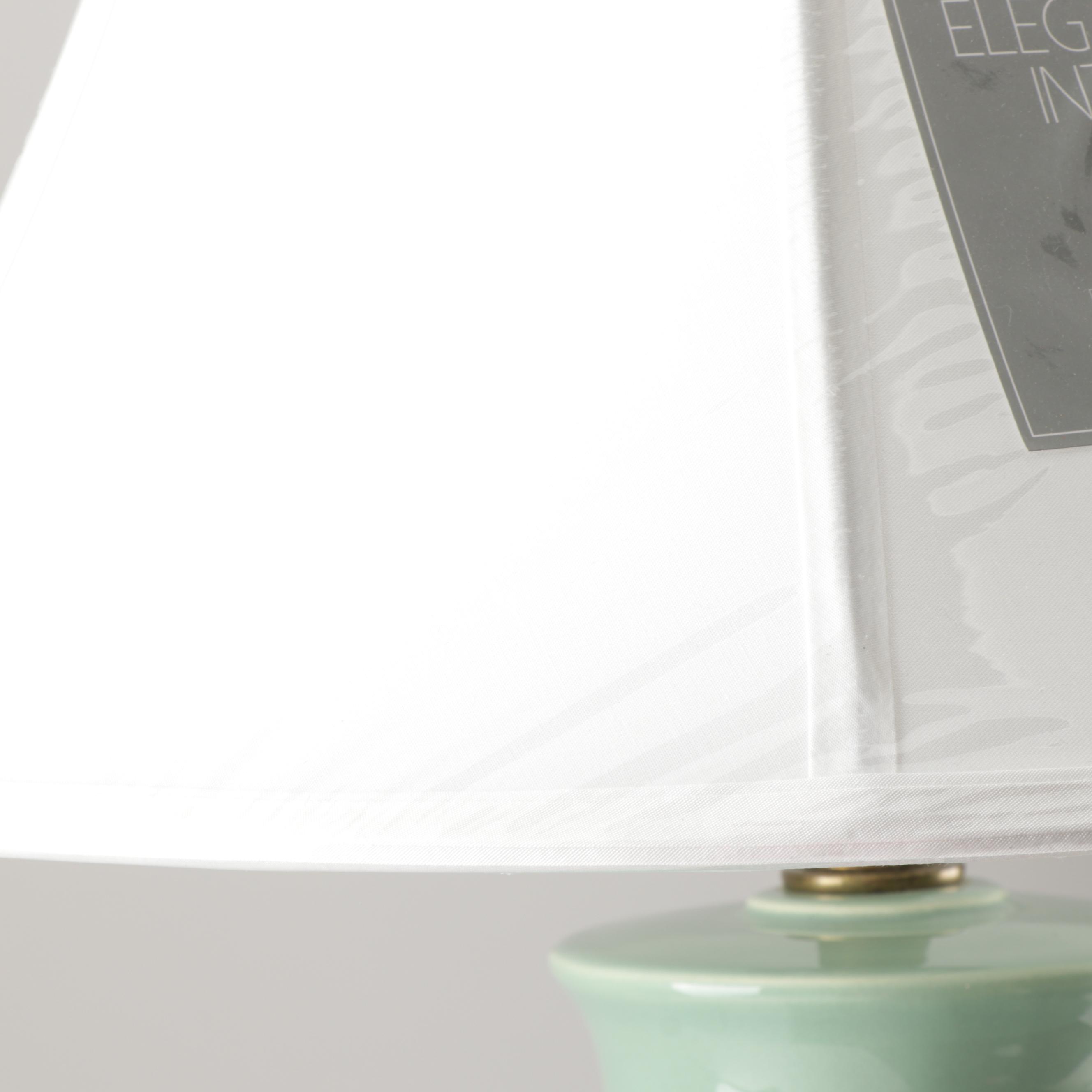 Royal Haeger Ceramic Table Lamp with Elegant Interiors Shade