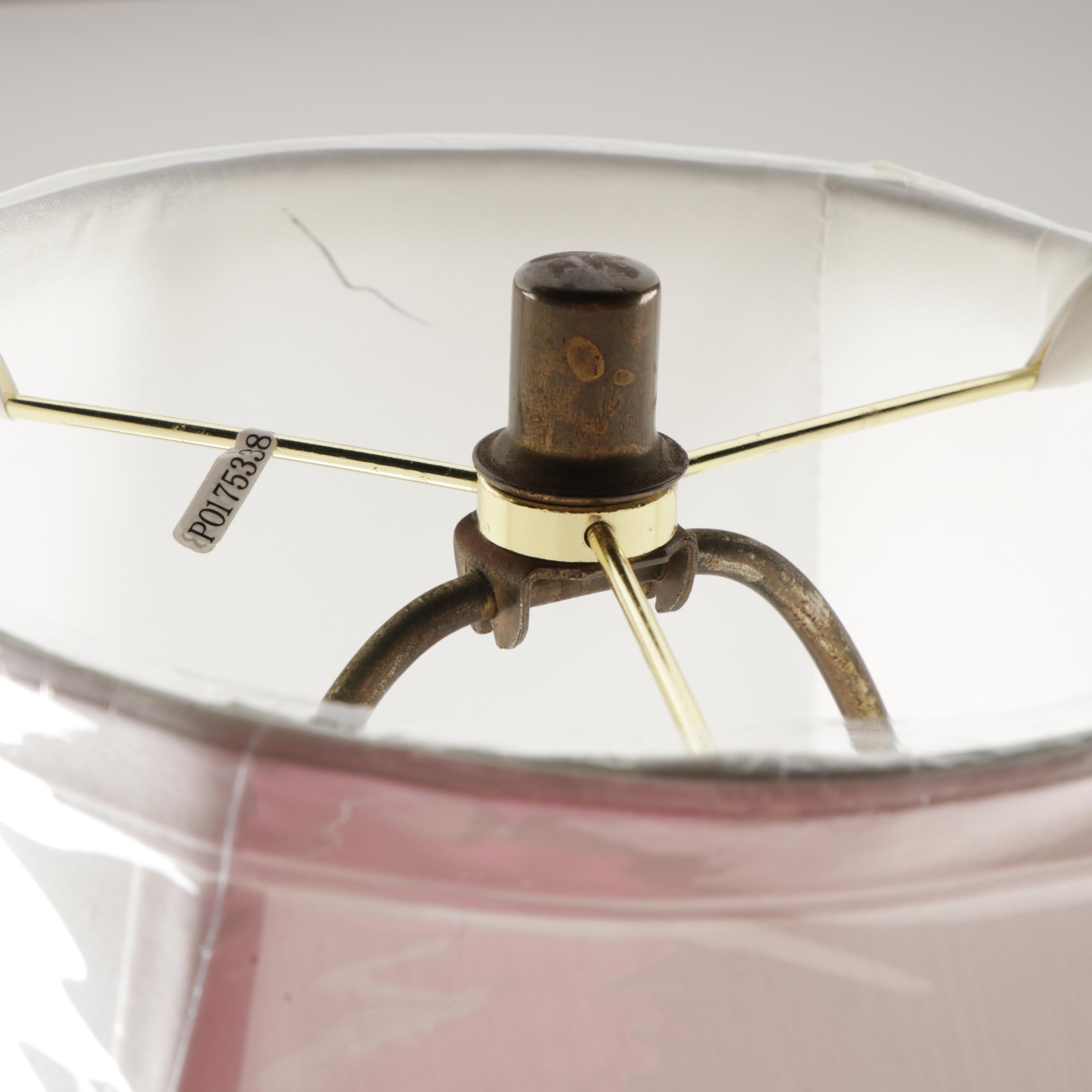 Royal Haeger Ceramic Table Lamp with Elegant Interiors Shade