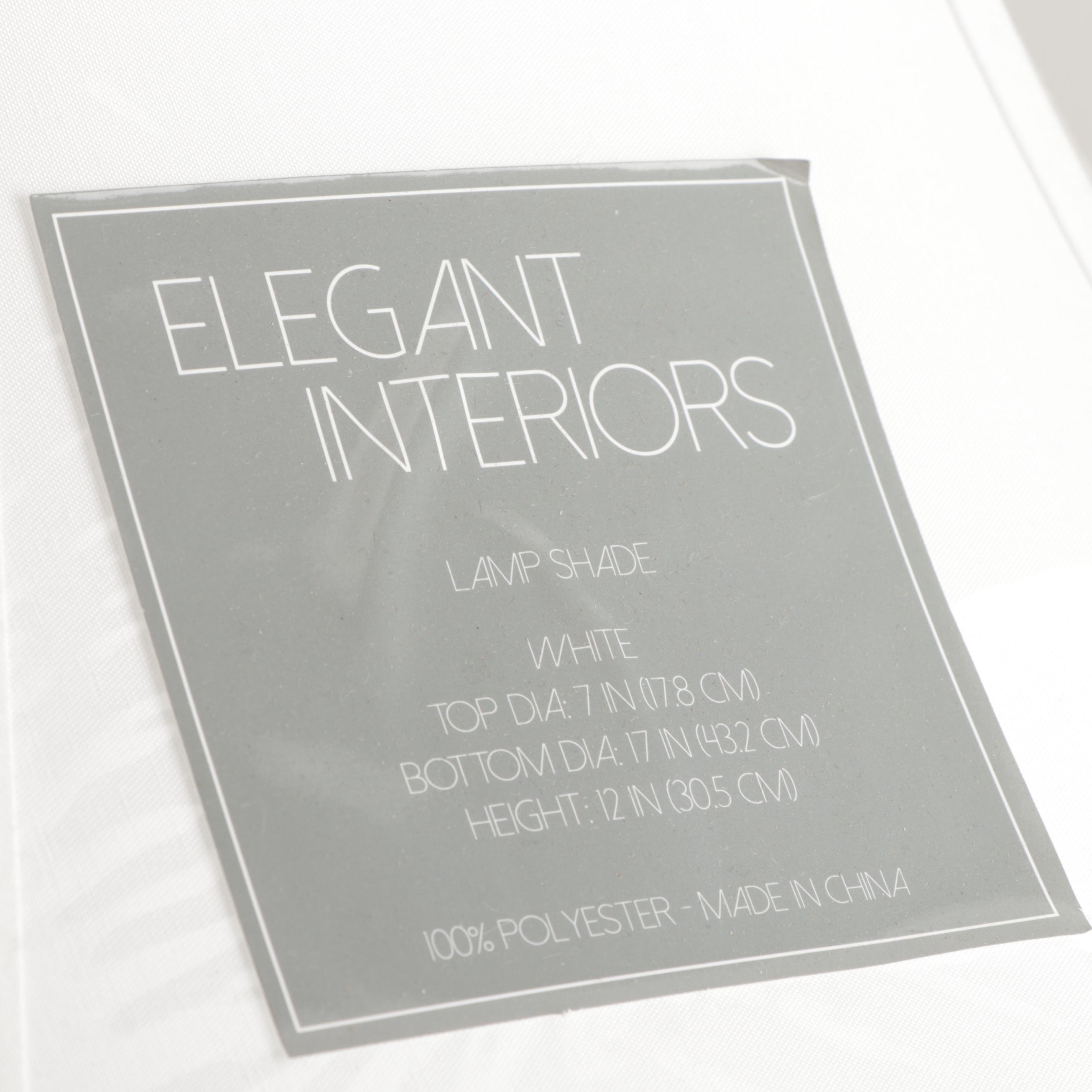 Royal Haeger Ceramic Table Lamp with Elegant Interiors Shade