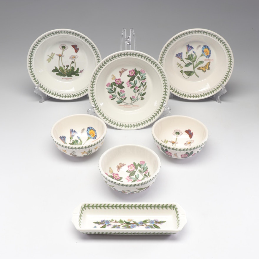 Susan Williams-Ellis "Botanic Garden" Bowls and Cracker Tray by Portmeirion