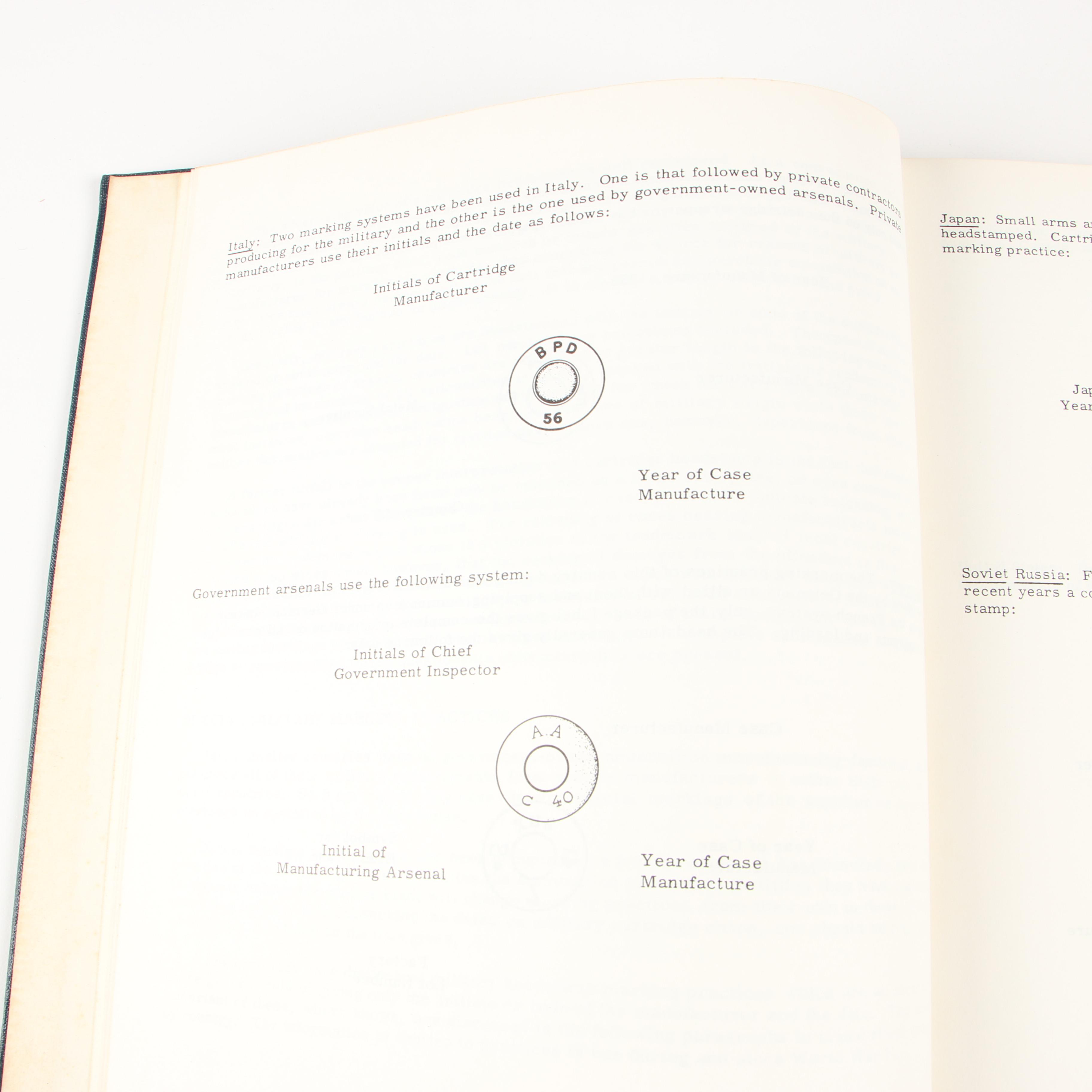 1963 "Cartridge Headstamp Guide" and "Professional Loading and Reloading Data"