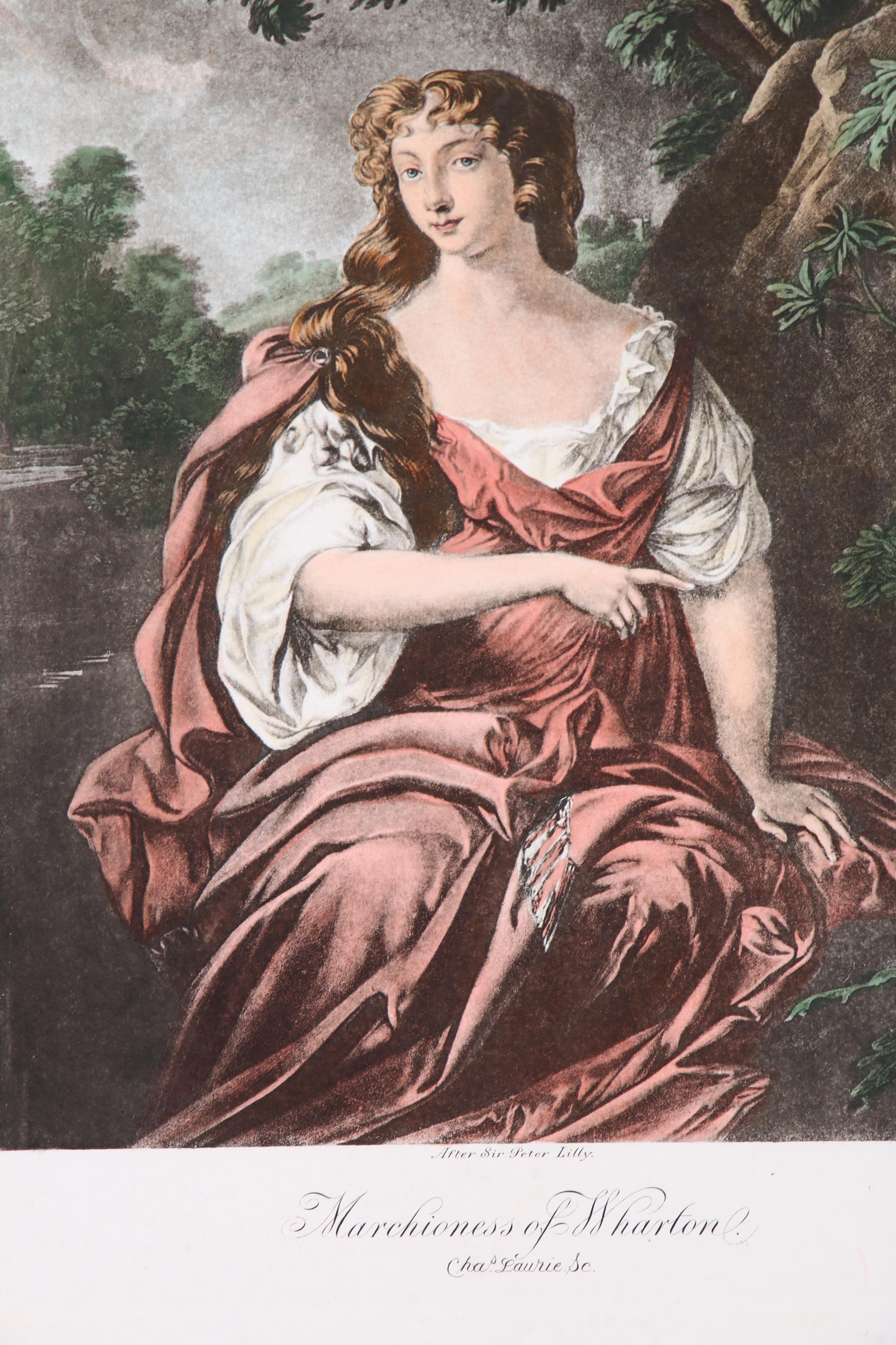 Stipple Engravings after Sir Peter Lely and Sir Thomas Lawrence