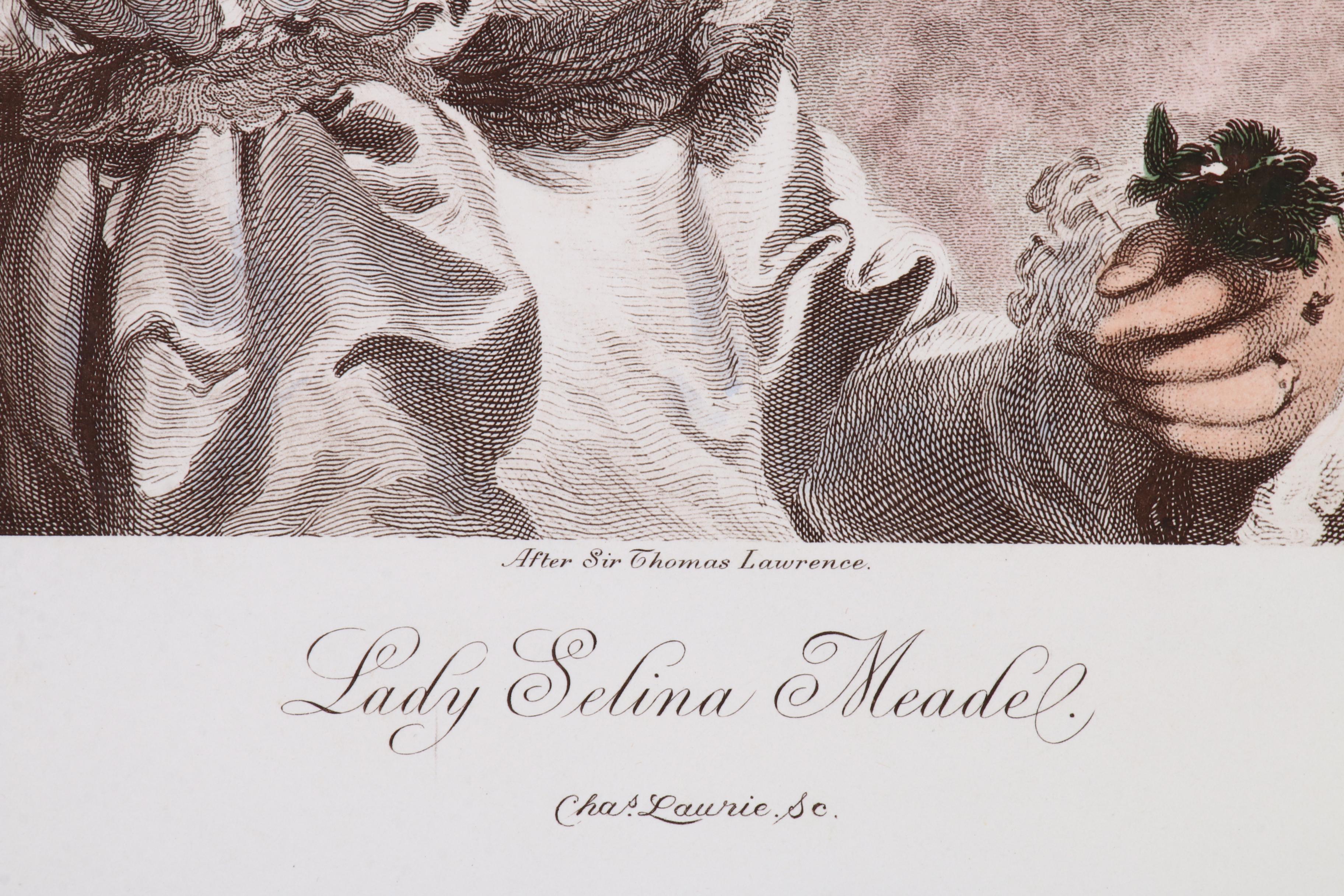 Stipple Engravings after Sir Peter Lely and Sir Thomas Lawrence
