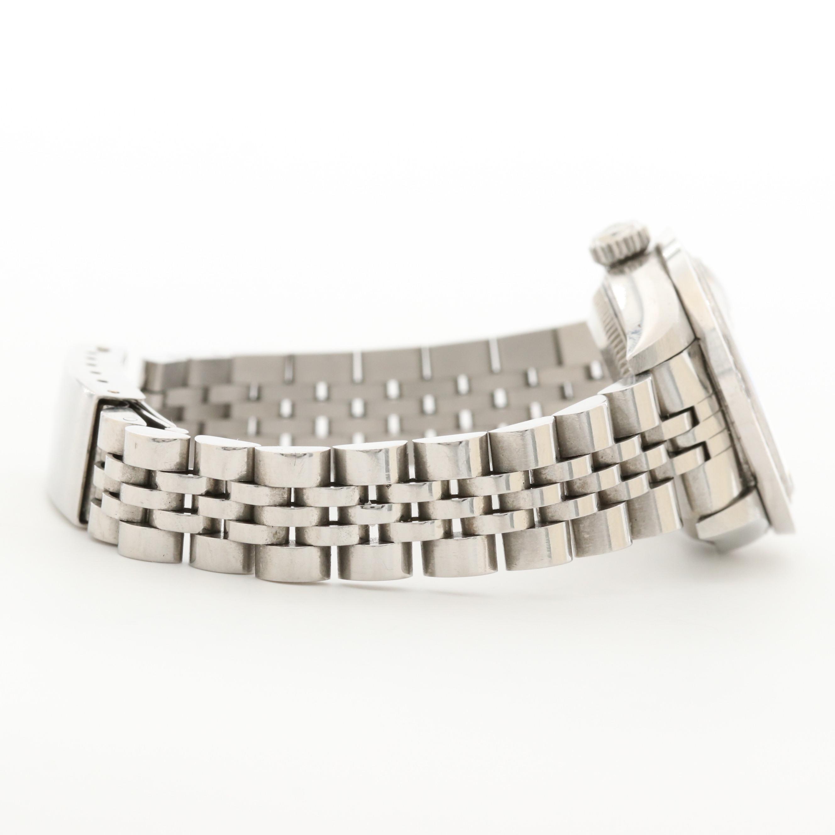 Rolex Datejust Stainless Steel and 1.28 CTW Diamond Bezel Watch