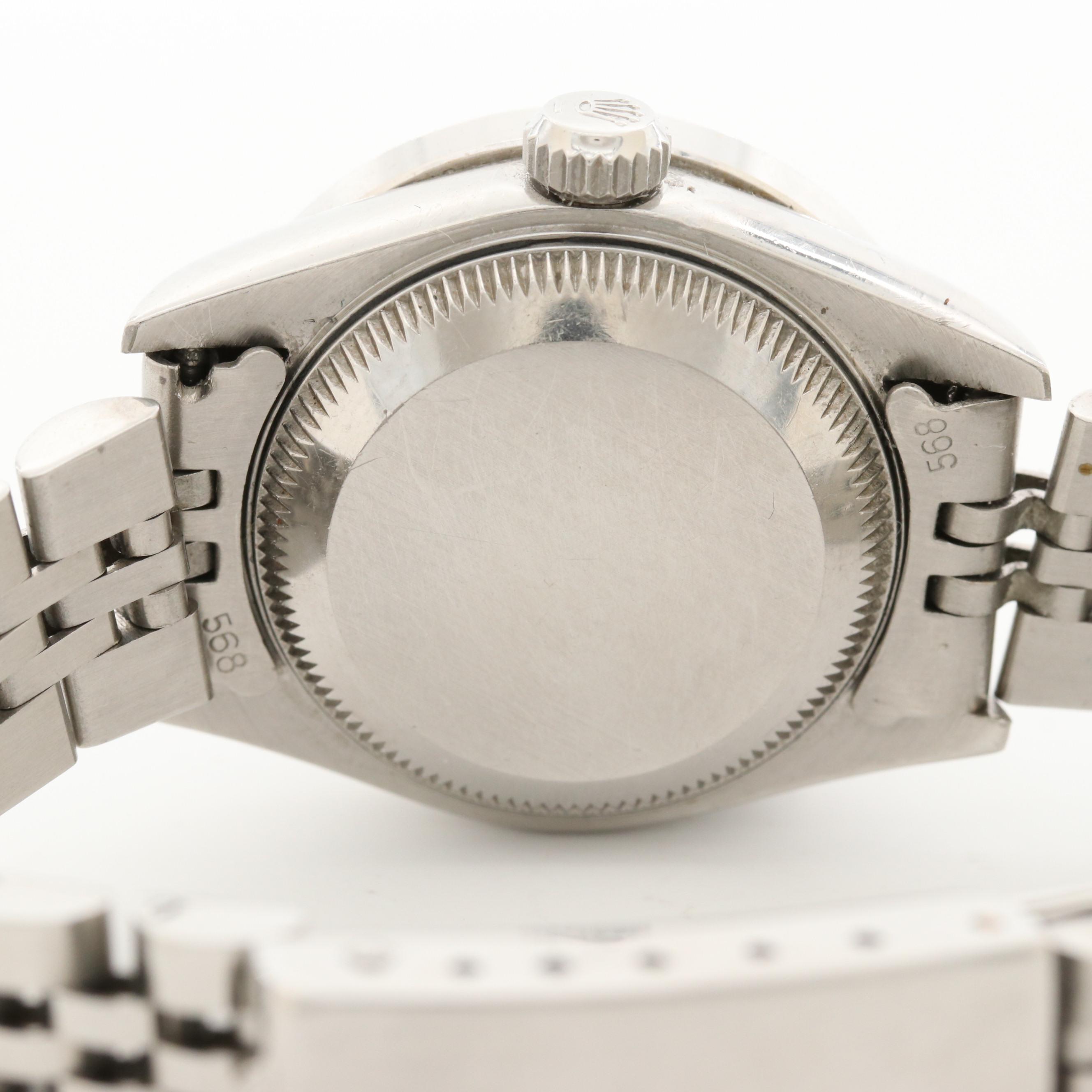 Rolex Datejust Stainless Steel and 1.28 CTW Diamond Bezel Watch