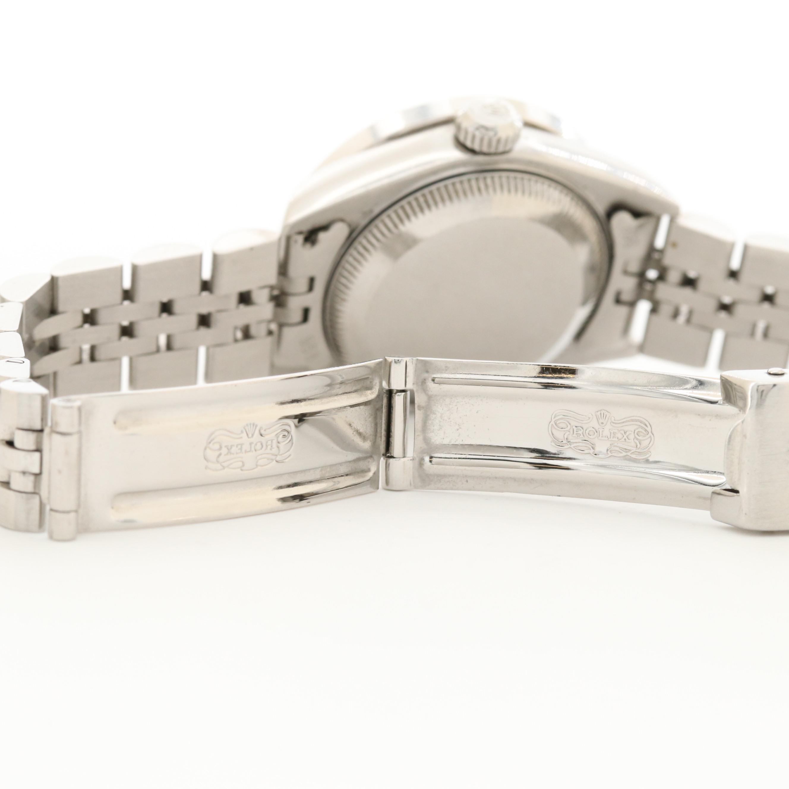 Rolex Datejust Stainless Steel and 1.28 CTW Diamond Bezel Watch