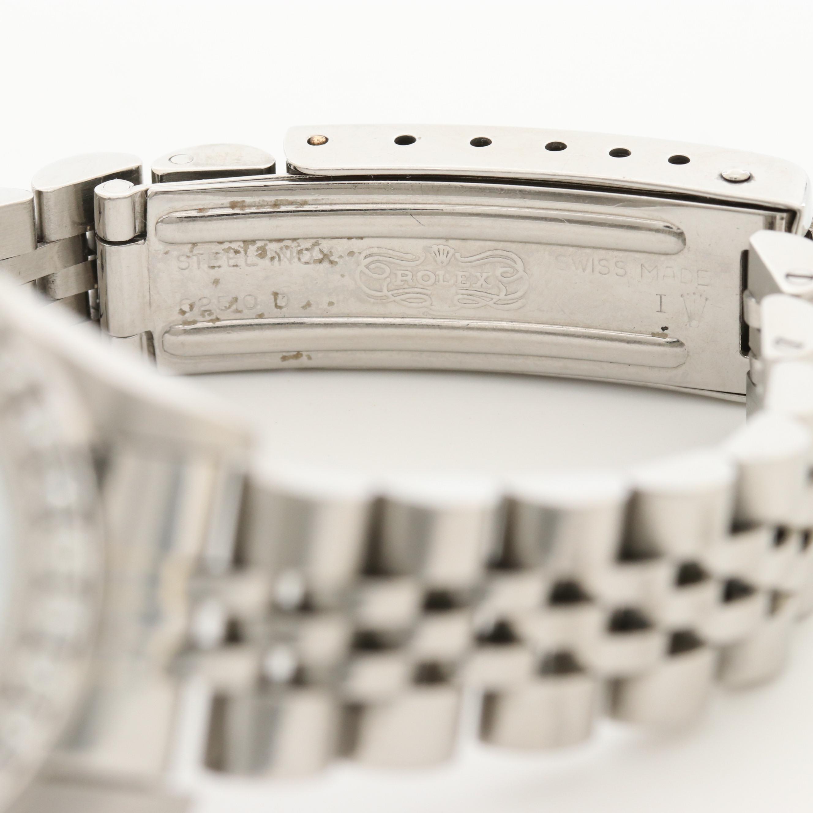 Rolex Datejust Stainless Steel and 1.28 CTW Diamond Bezel Watch