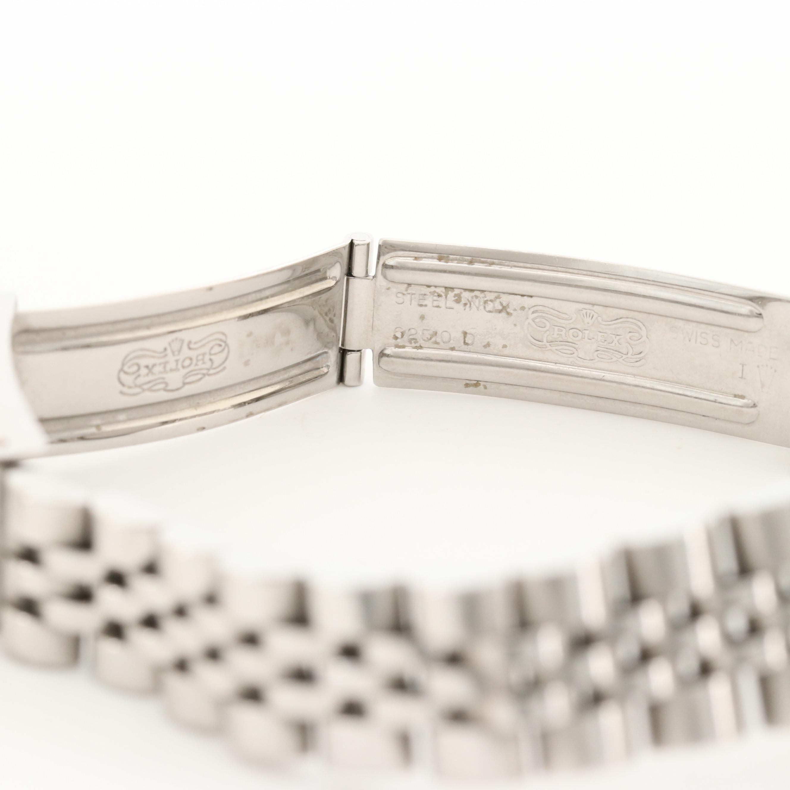 Rolex Datejust Stainless Steel and 1.28 CTW Diamond Bezel Watch