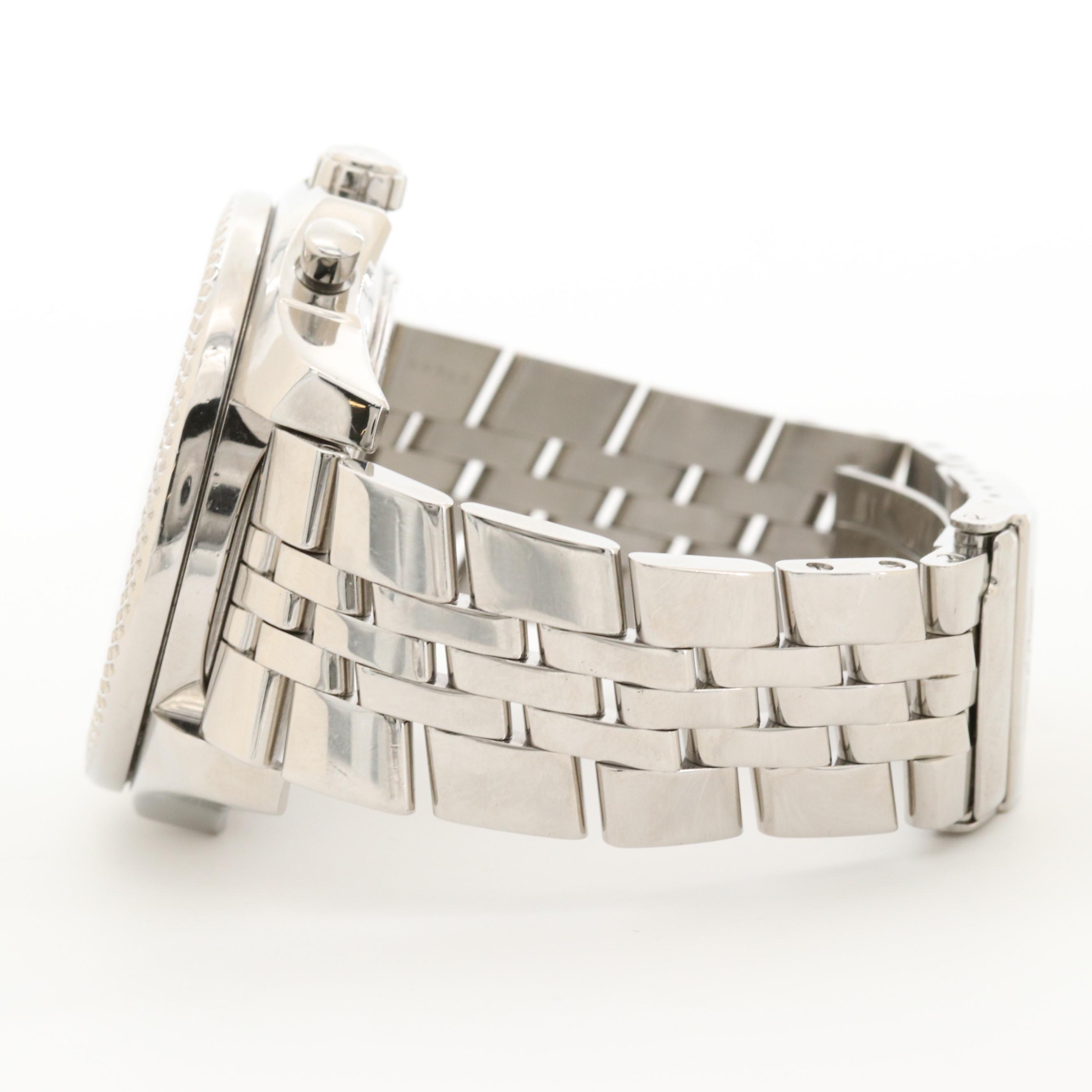 Breitling For Bentley Stainless Steel Watch With Barnato Black Racing Dial