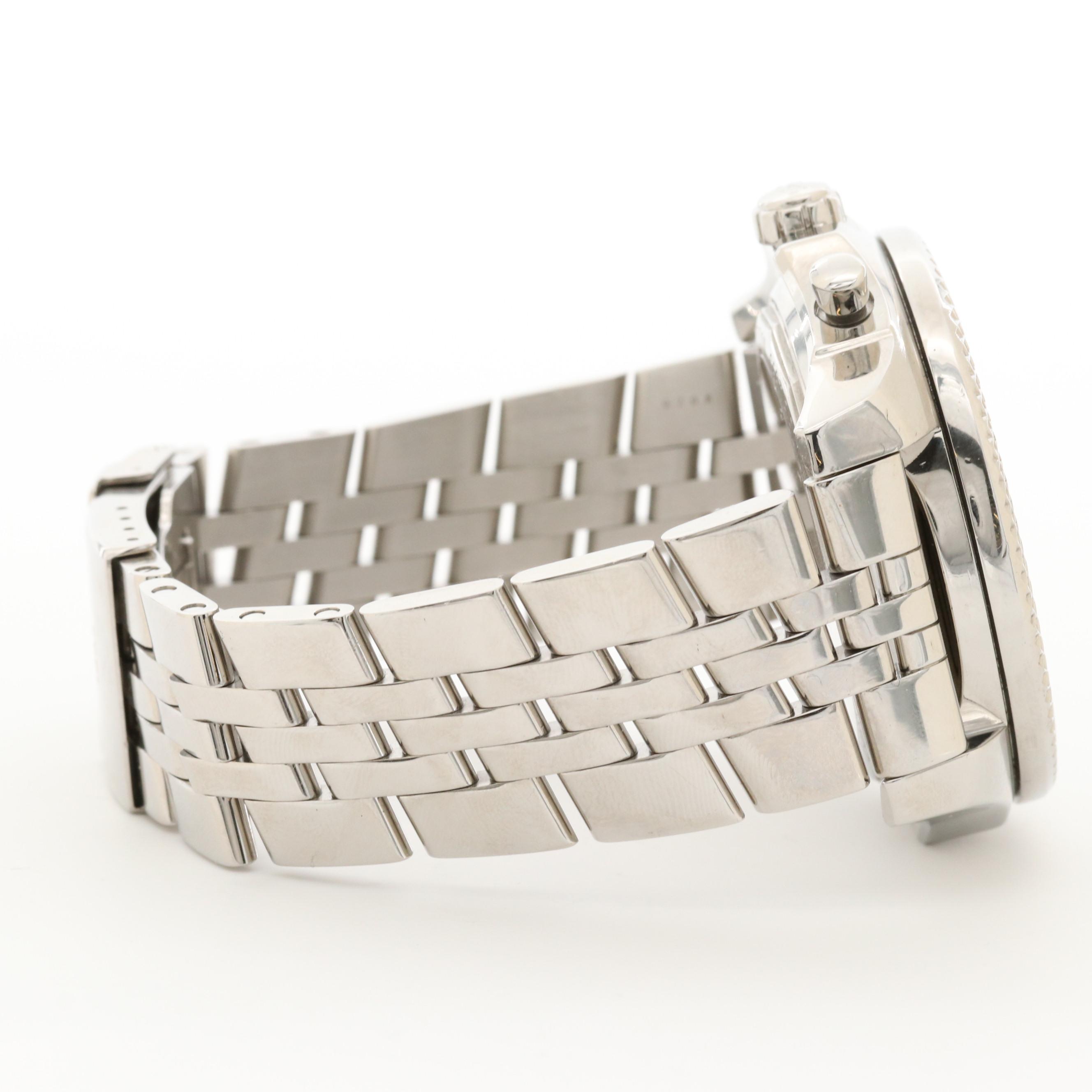 Breitling For Bentley Stainless Steel Watch With Barnato Black Racing Dial