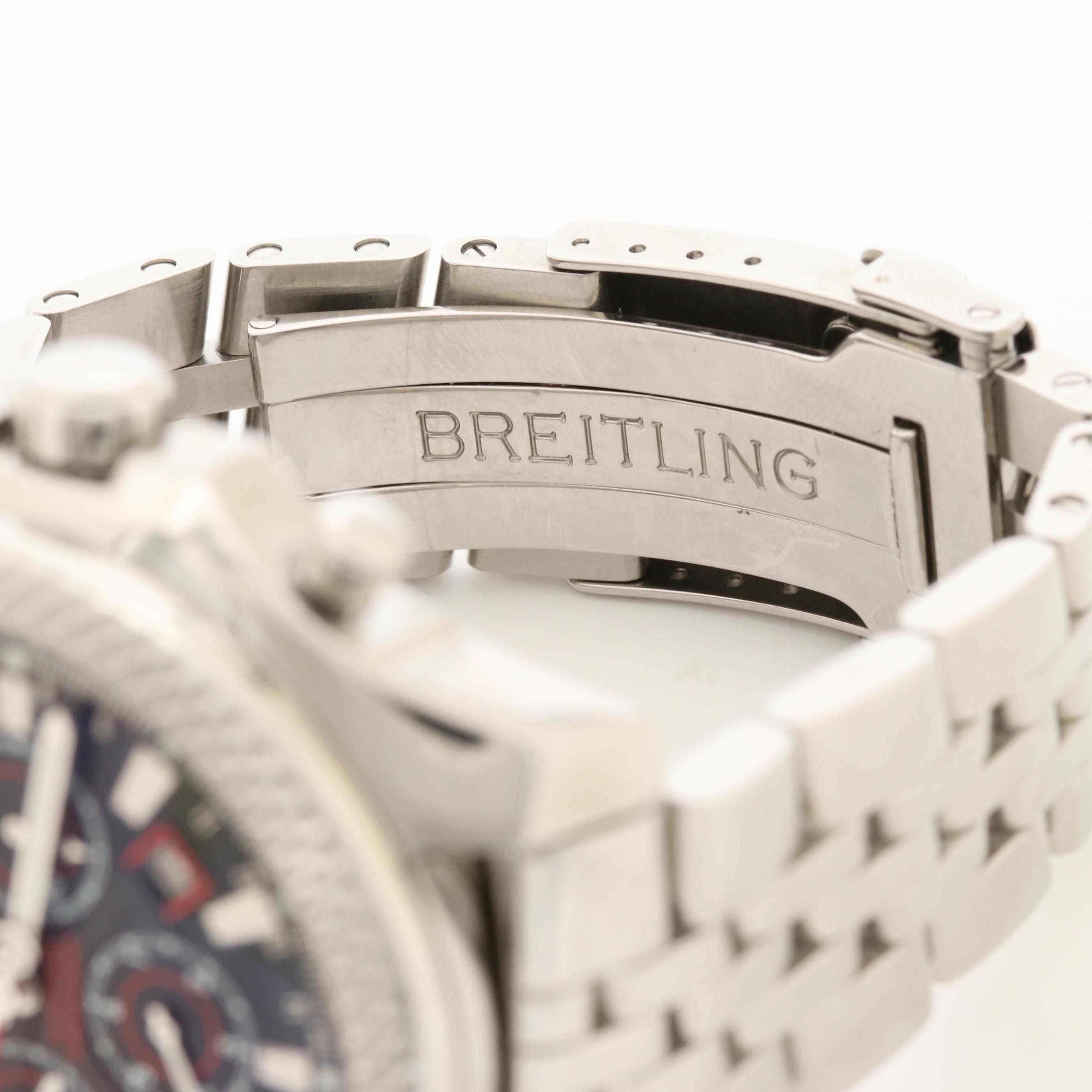 Breitling For Bentley Stainless Steel Watch With Barnato Black Racing Dial