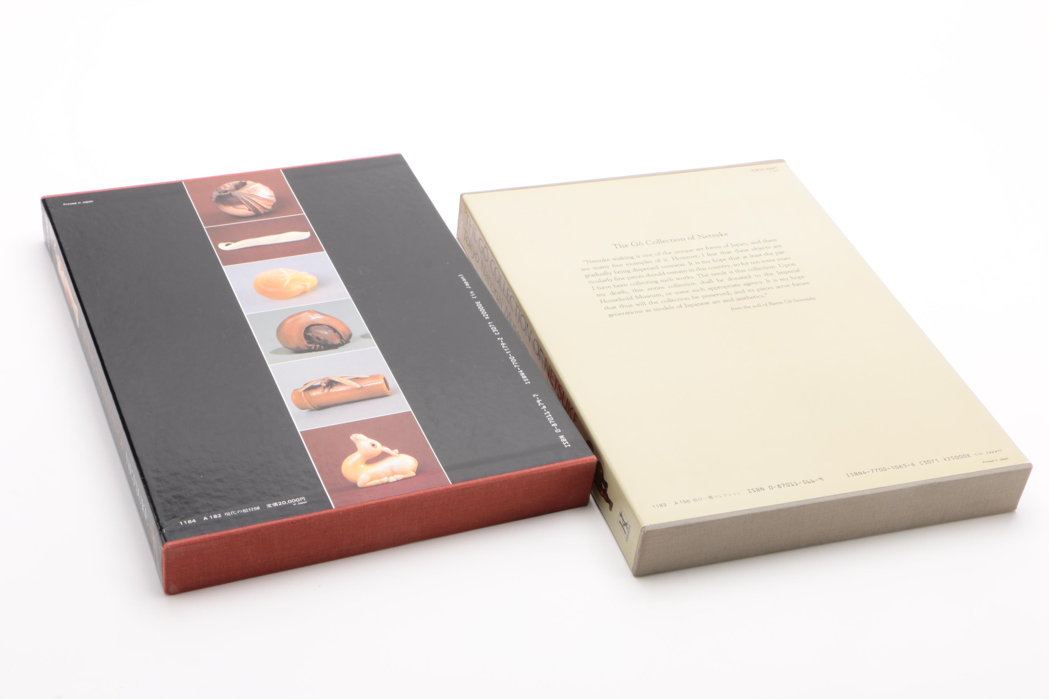 Japanese Netsuke Books including "Living Masters of Netsuke" by Miriam Kinsey