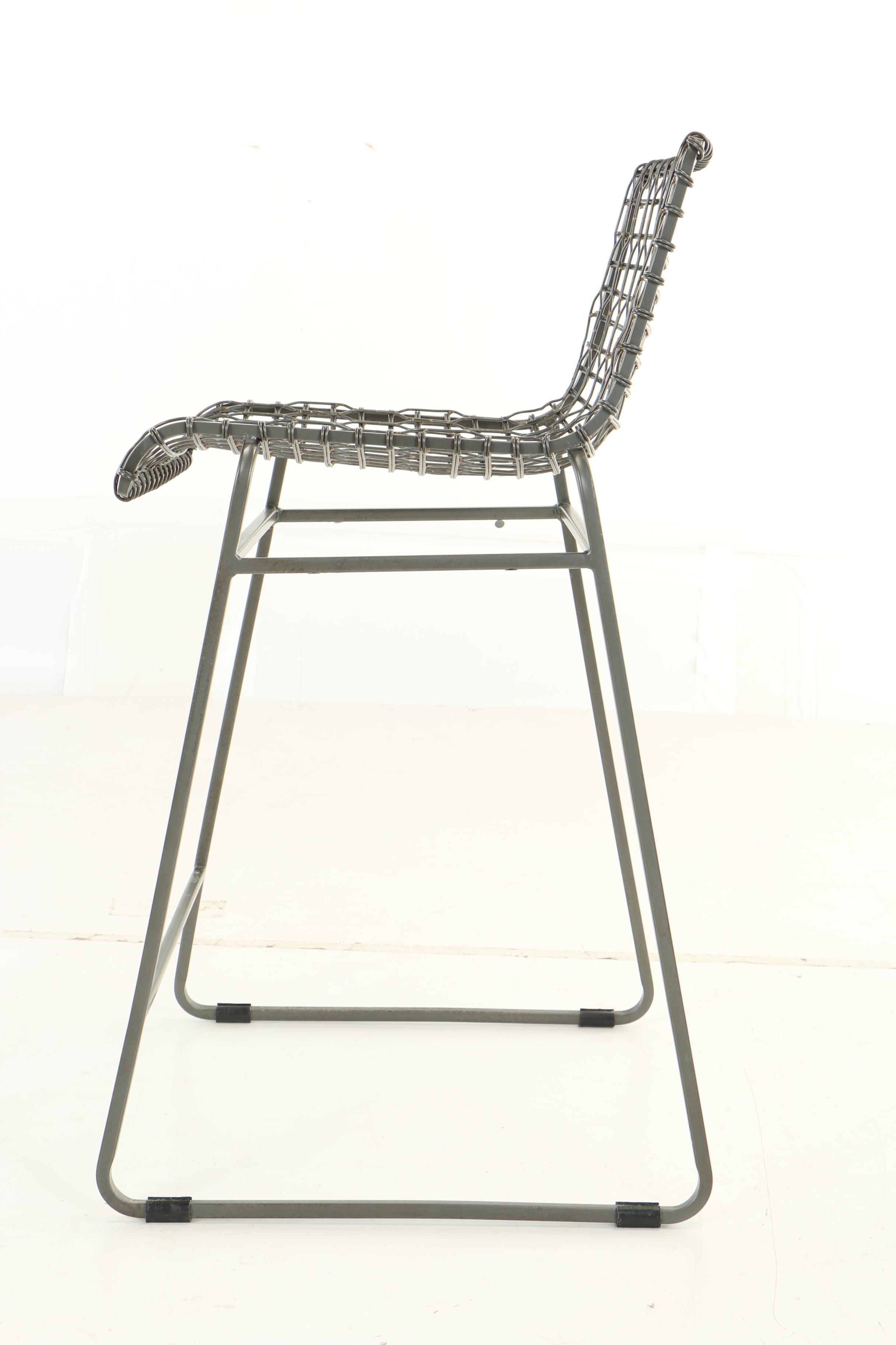 Crate and Barrel Tig Metal Hand Welded Counter Stool