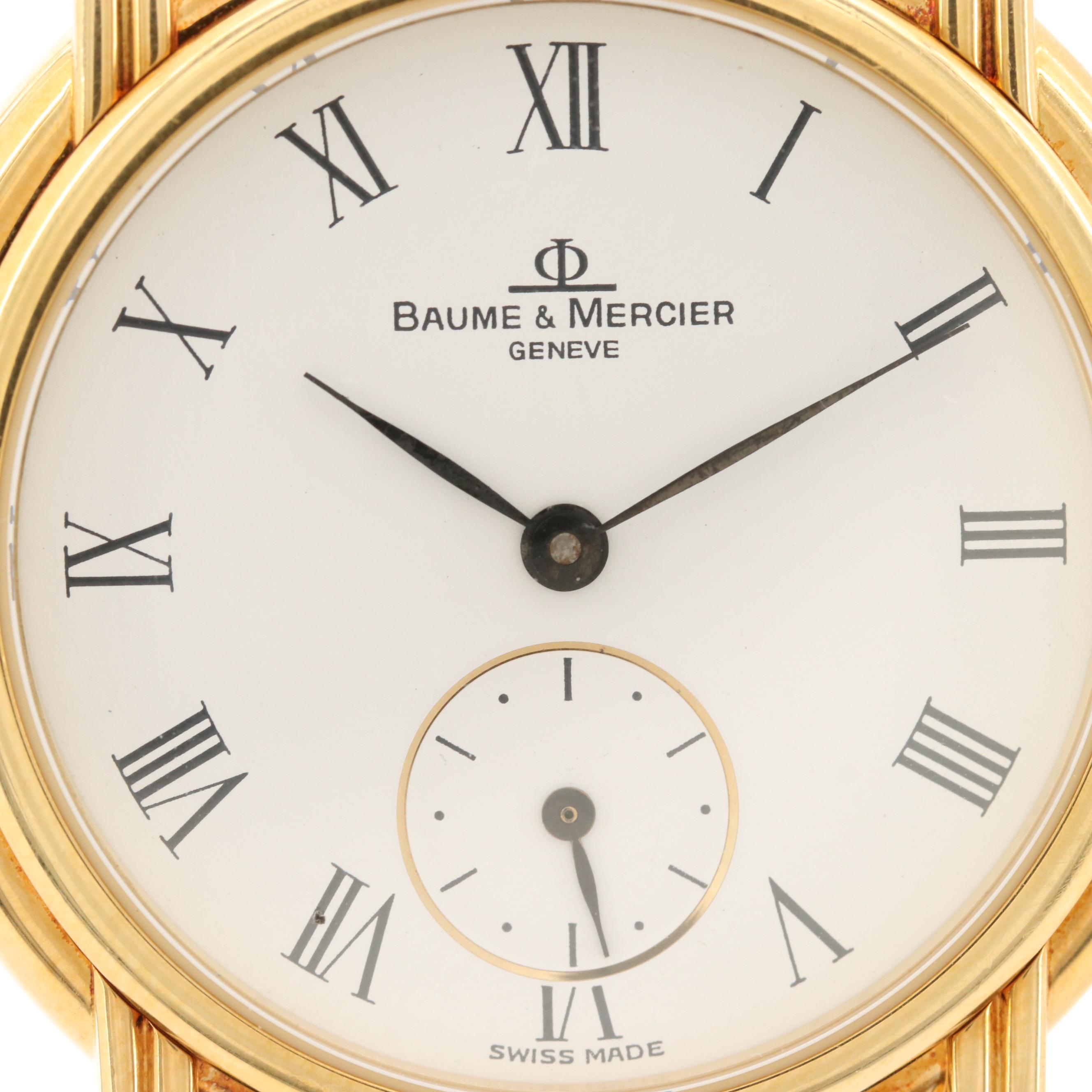 Baume & Mercier Classima 18K Gold Stem Wind Watch