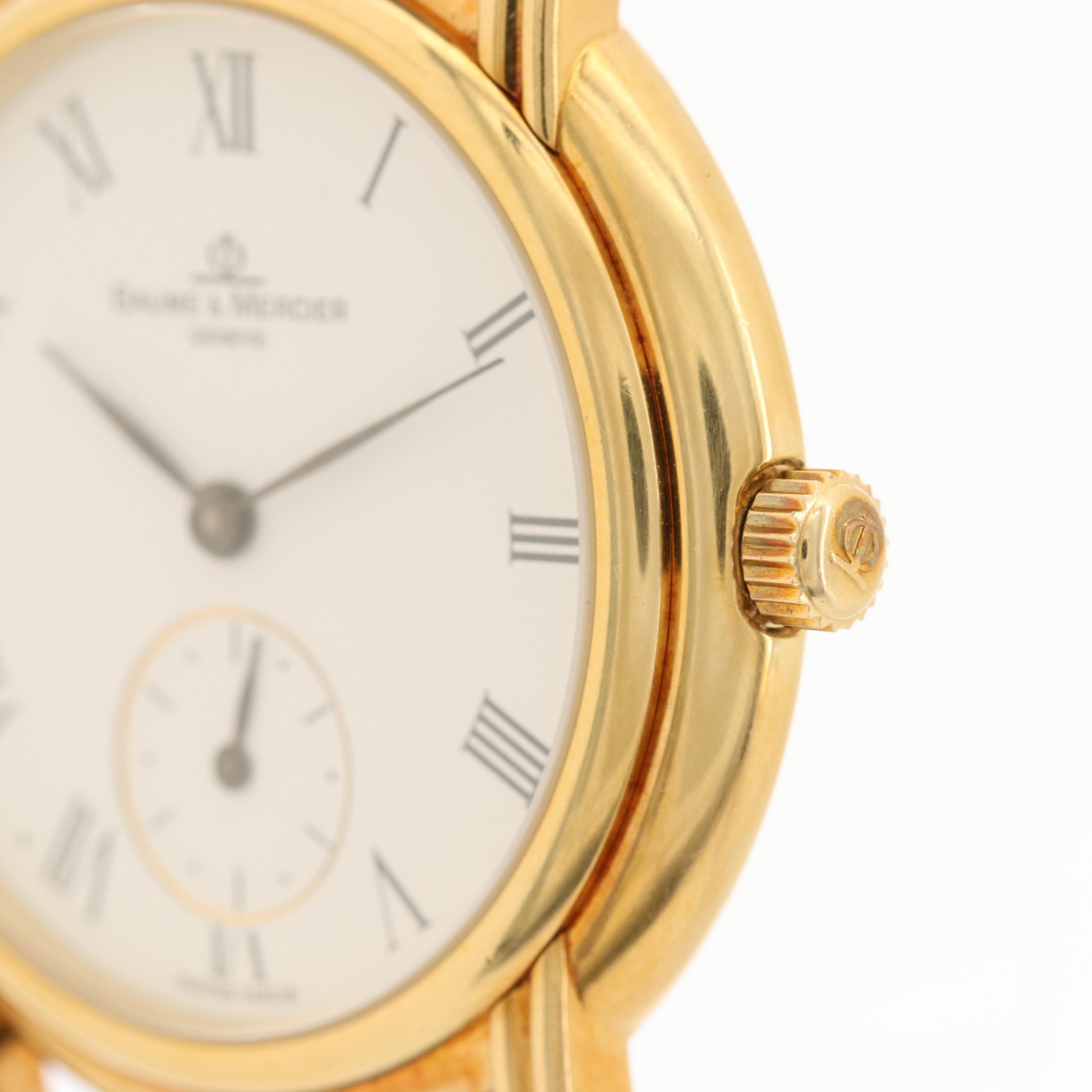 Baume & Mercier Classima 18K Gold Stem Wind Watch
