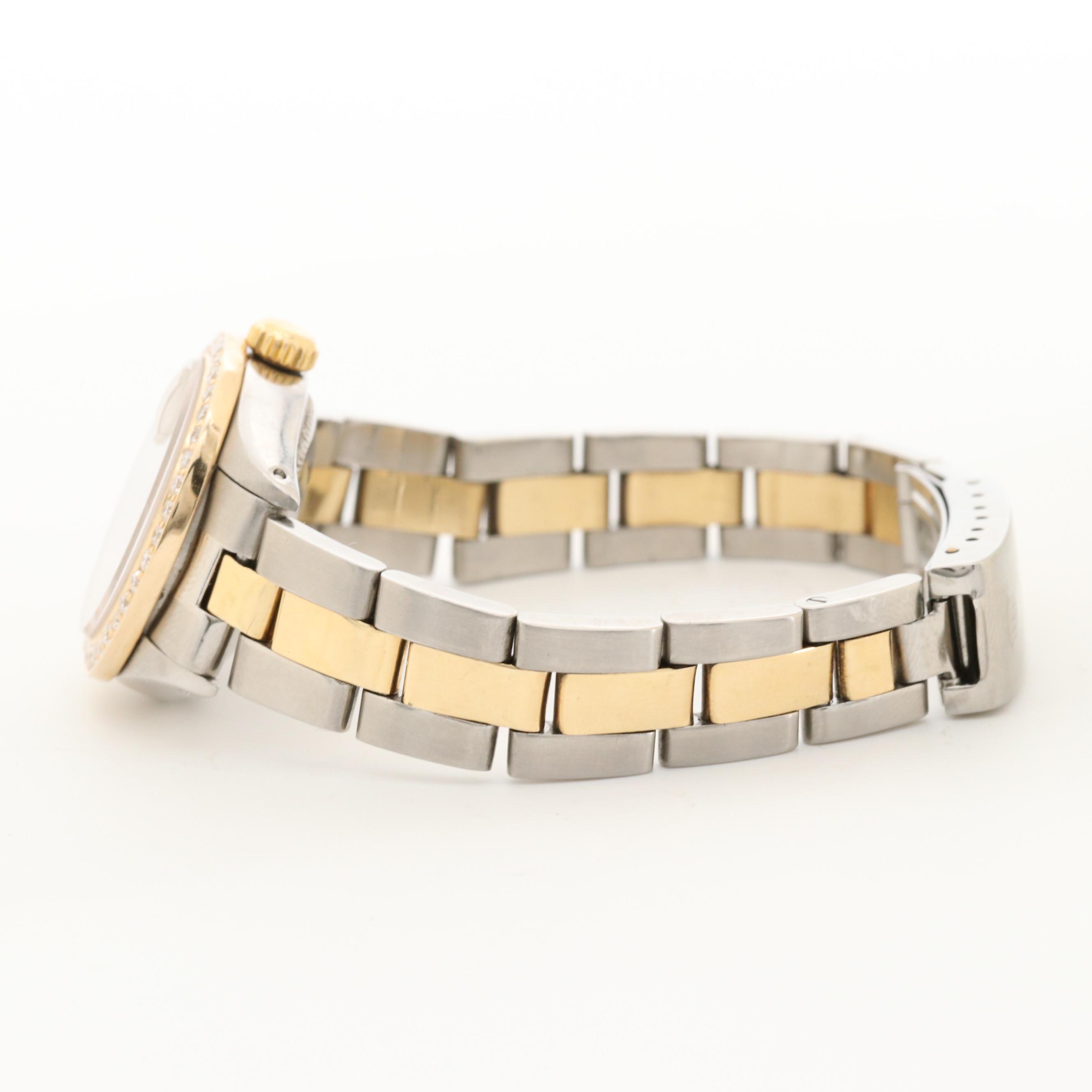 Rolex Datejust 18K Gold Two Tone Watch With 1.15 CTW Diamonds