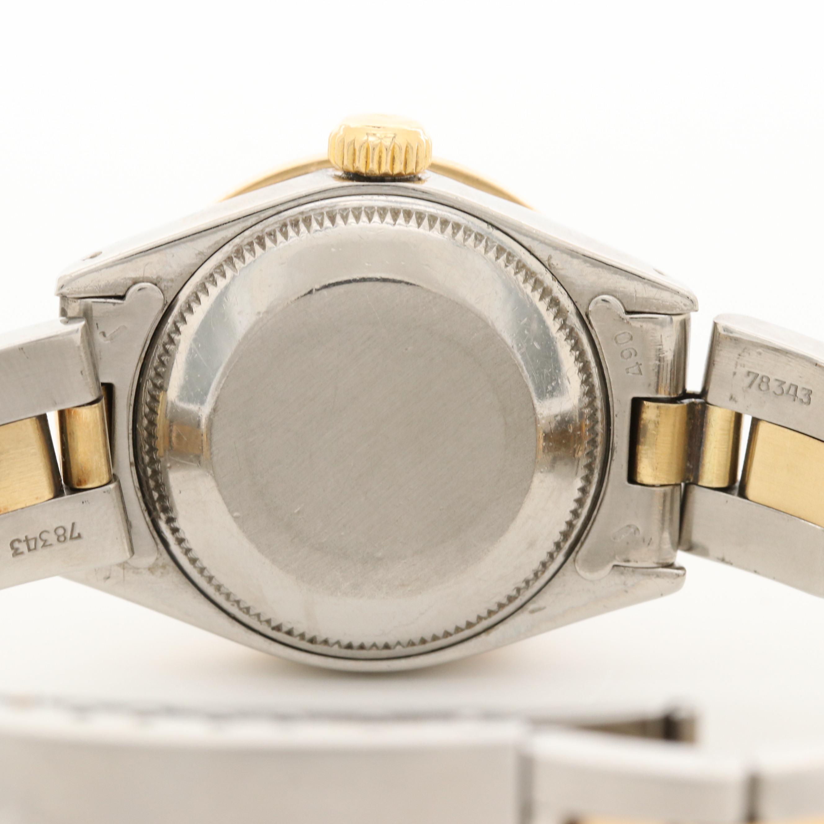 Rolex Datejust 18K Gold Two Tone Watch With 1.15 CTW Diamonds