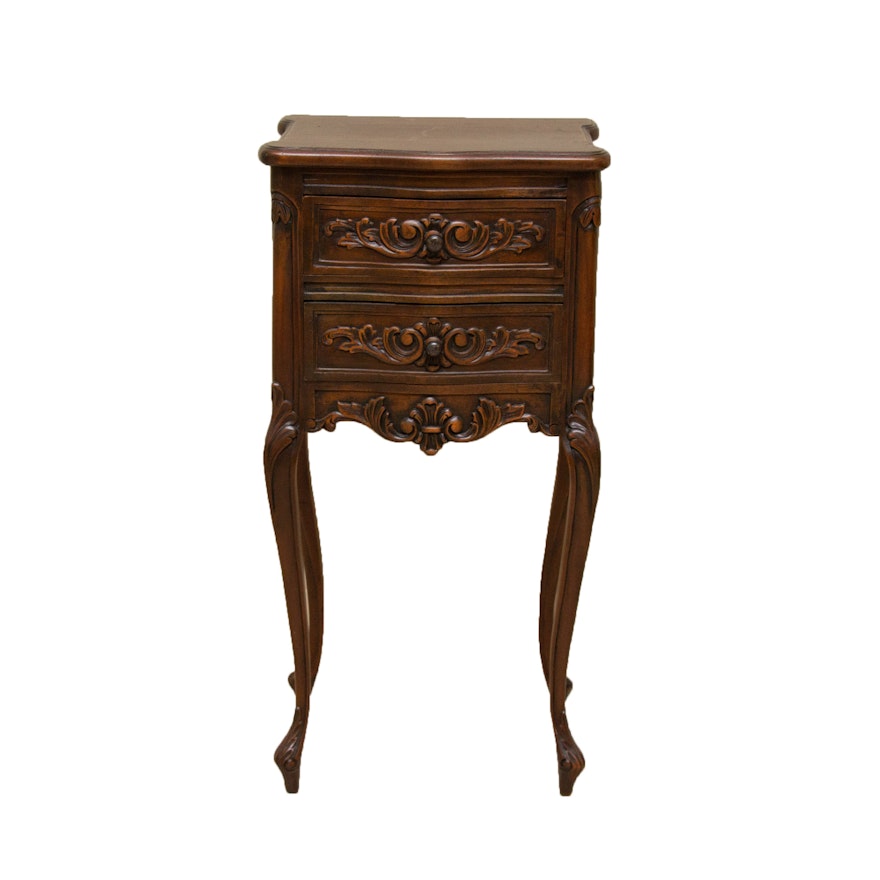 Louis XV Style Two-Drawer Nightstand