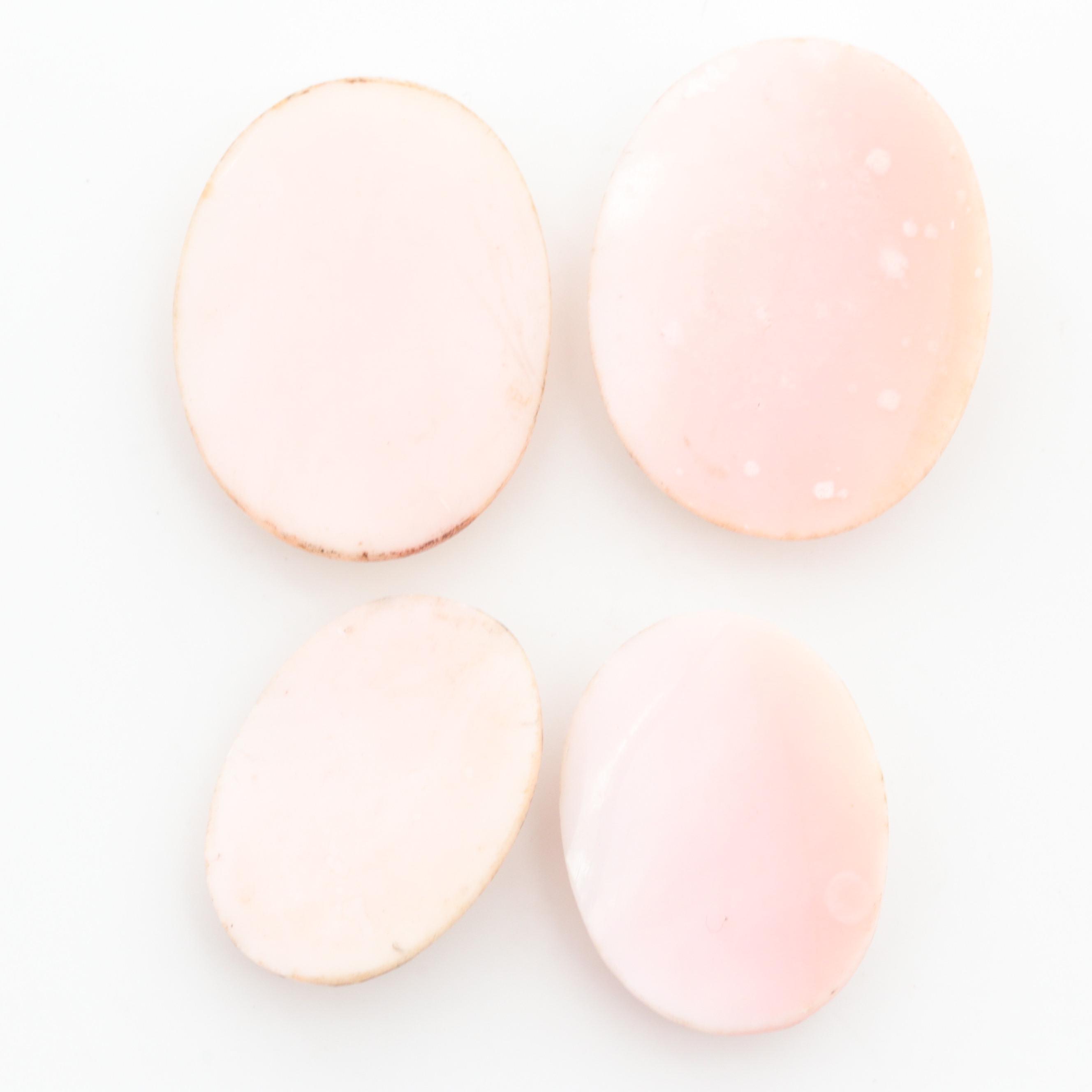 Loose Helmet and Conch Shell Cameos Featuring Male Figures