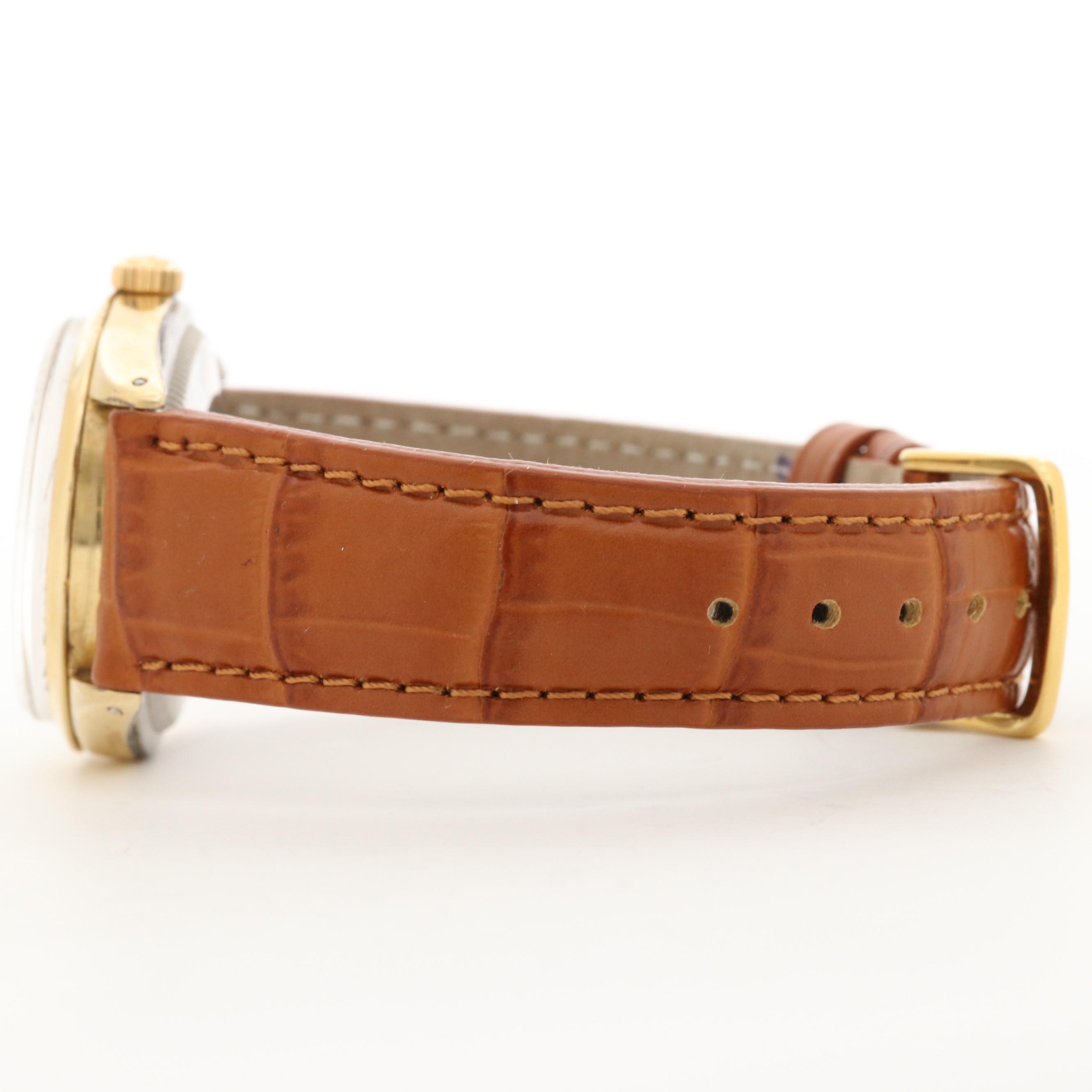 Rolex Oyster Perpetual Date Gold Shell Watch