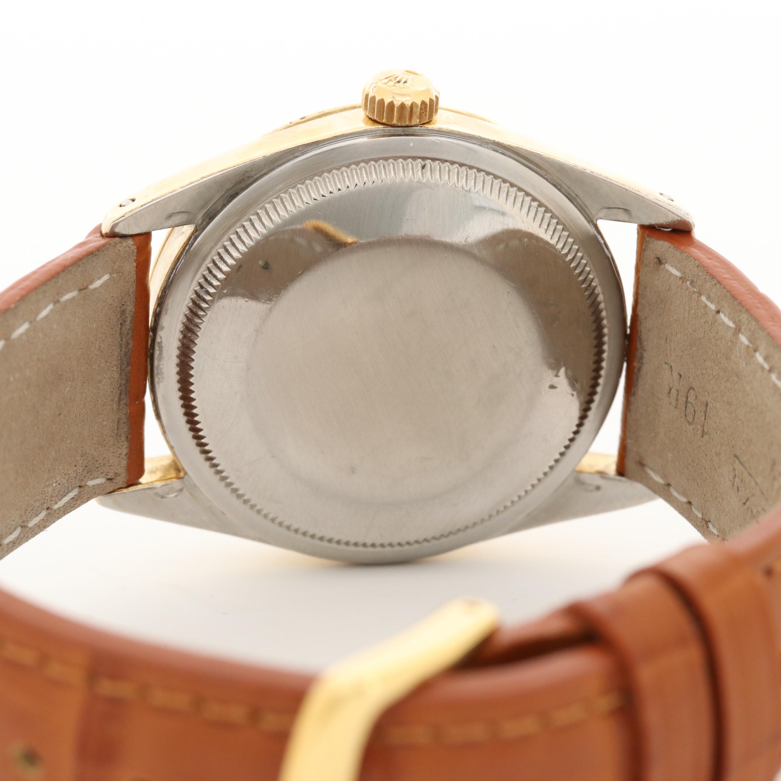 Rolex Oyster Perpetual Date Gold Shell Watch