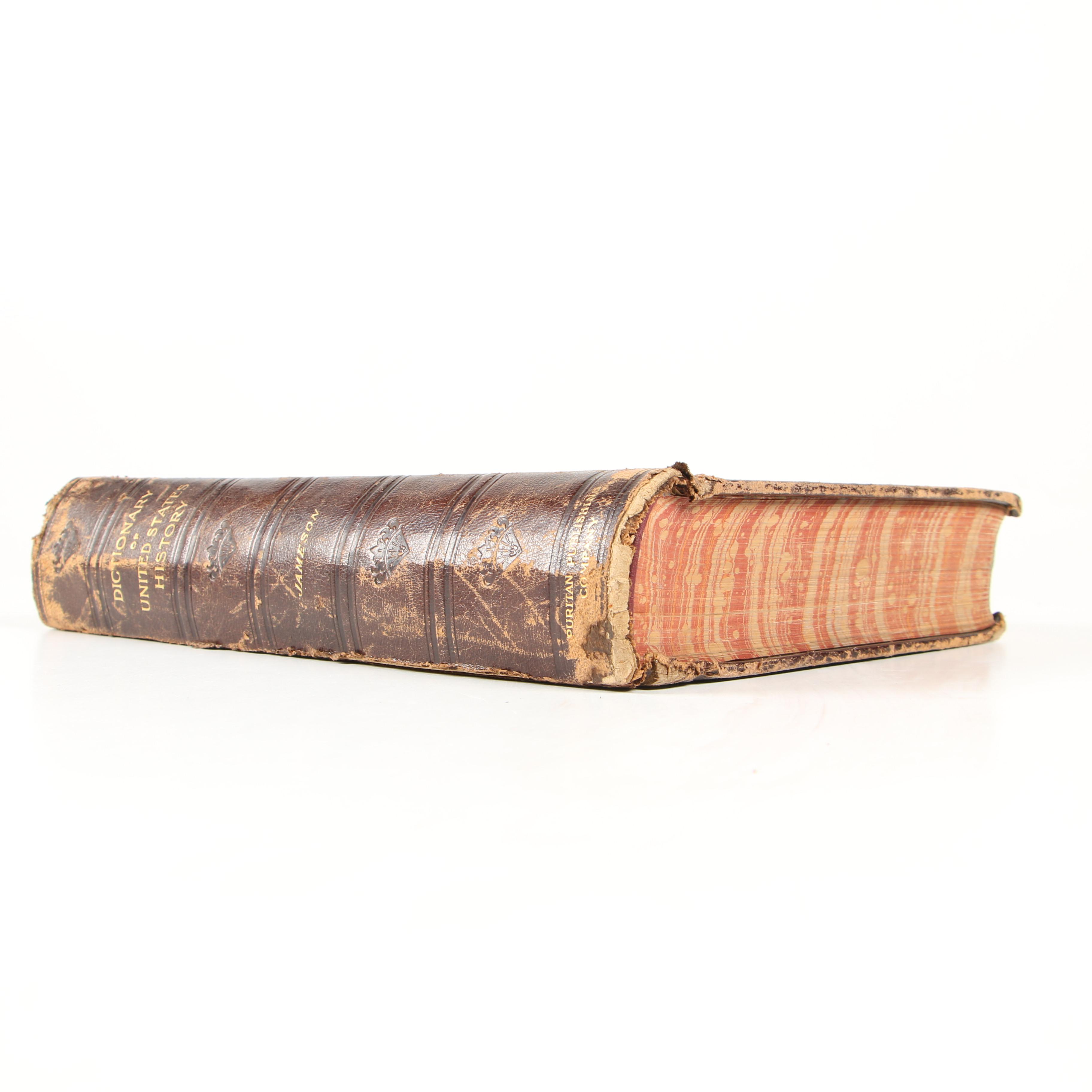 Antique Leather Bound Books on United States History