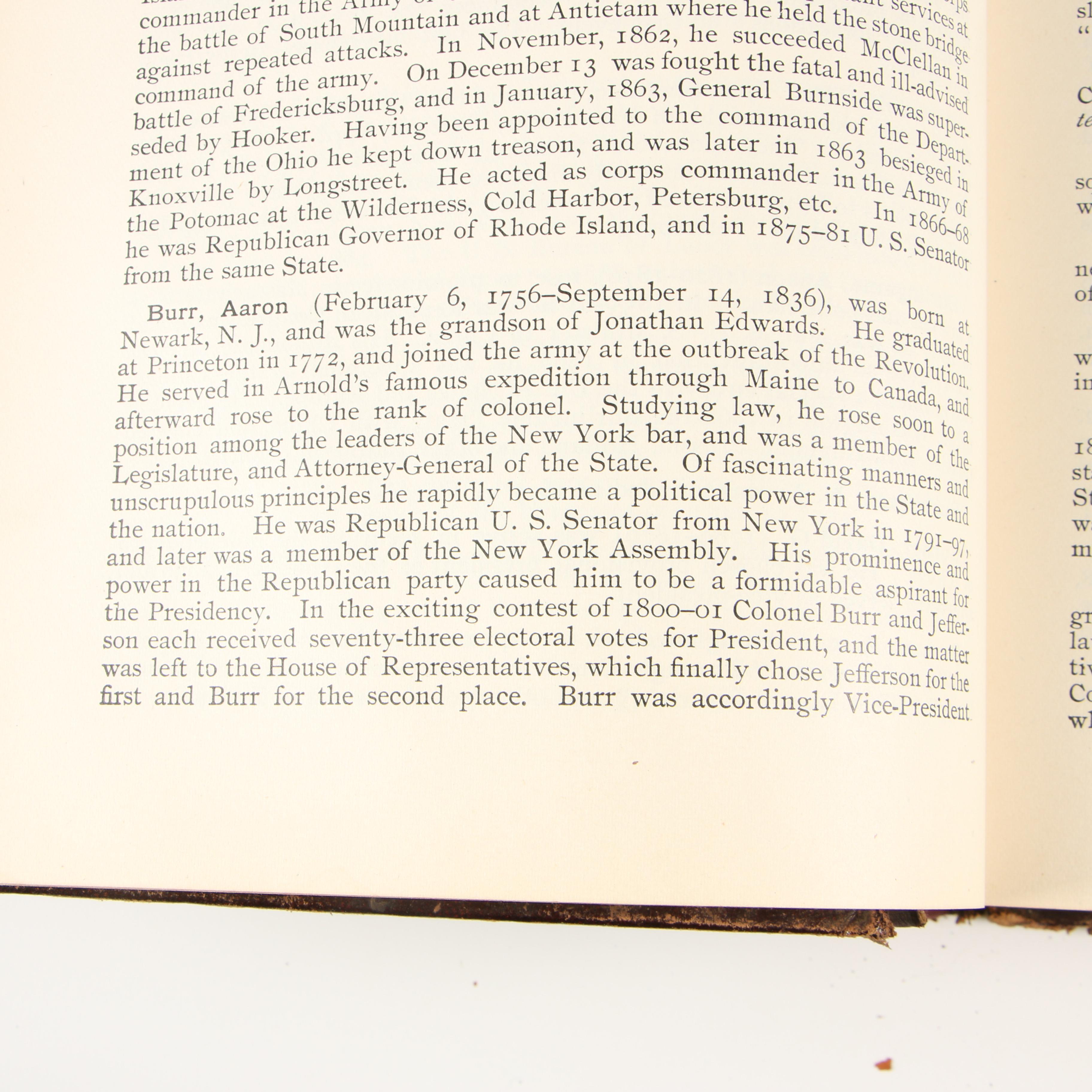 Antique Leather Bound Books on United States History