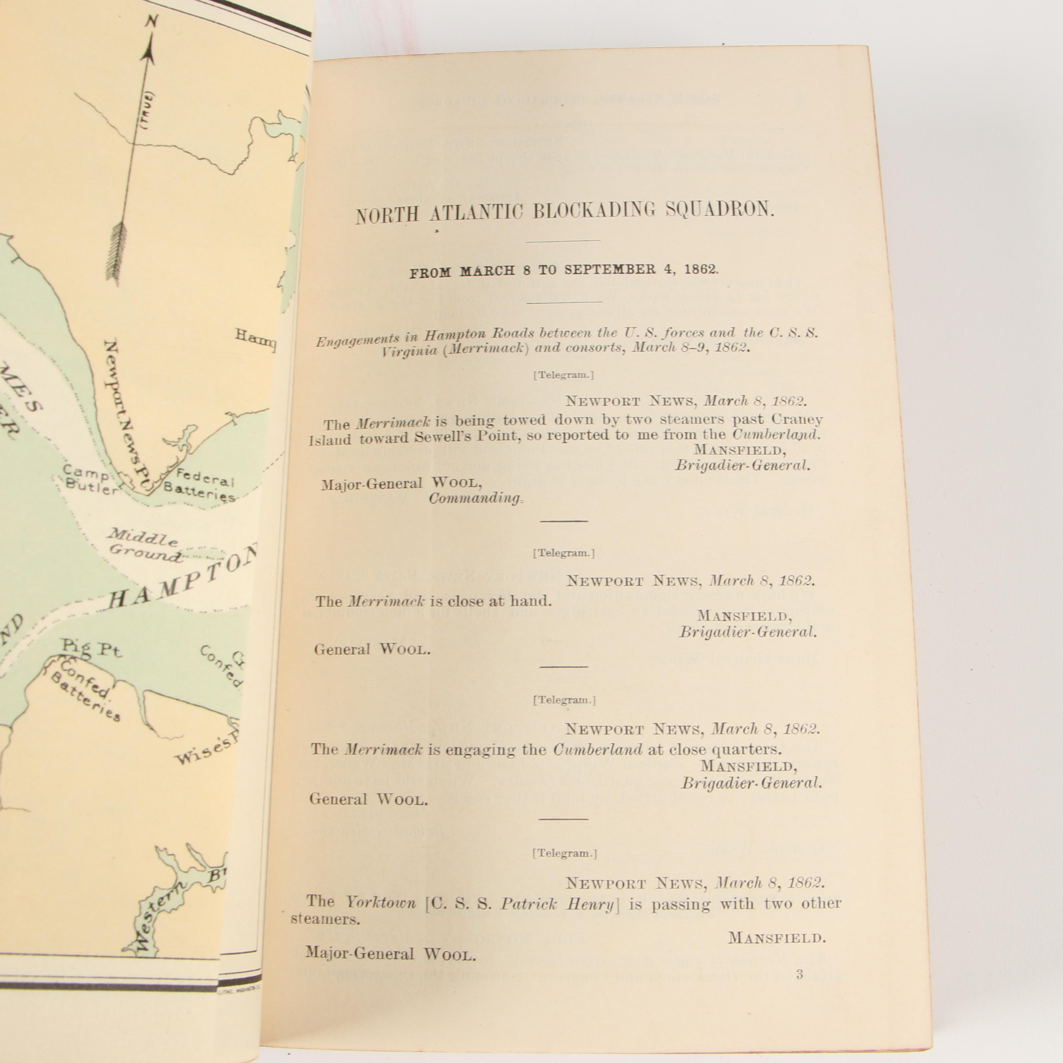 Antique Leather Bound Books on United States History